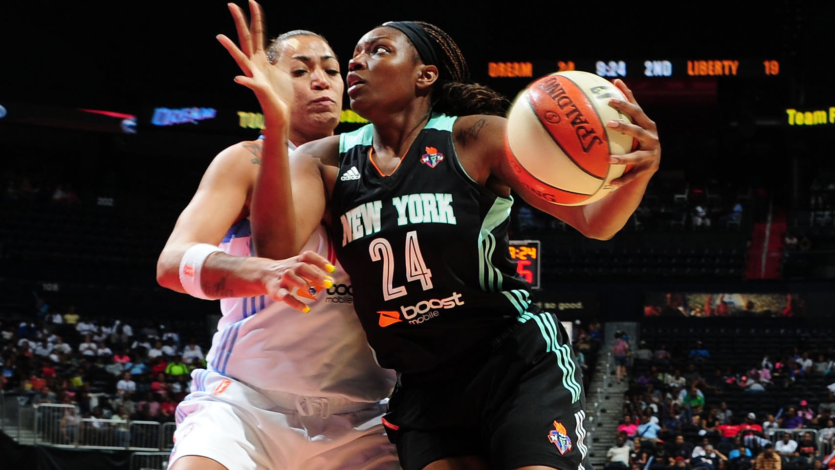 Liberty Waive Amber Orrange and Shanece McKinney