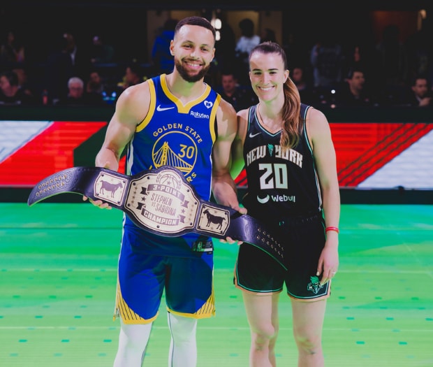 メ*ズ様 sabrina NBA スリーポイントコンテスト優勝 A CHAMP ONCE AGAIN 🏆 Sabrina Ionescu takes home the 2nd