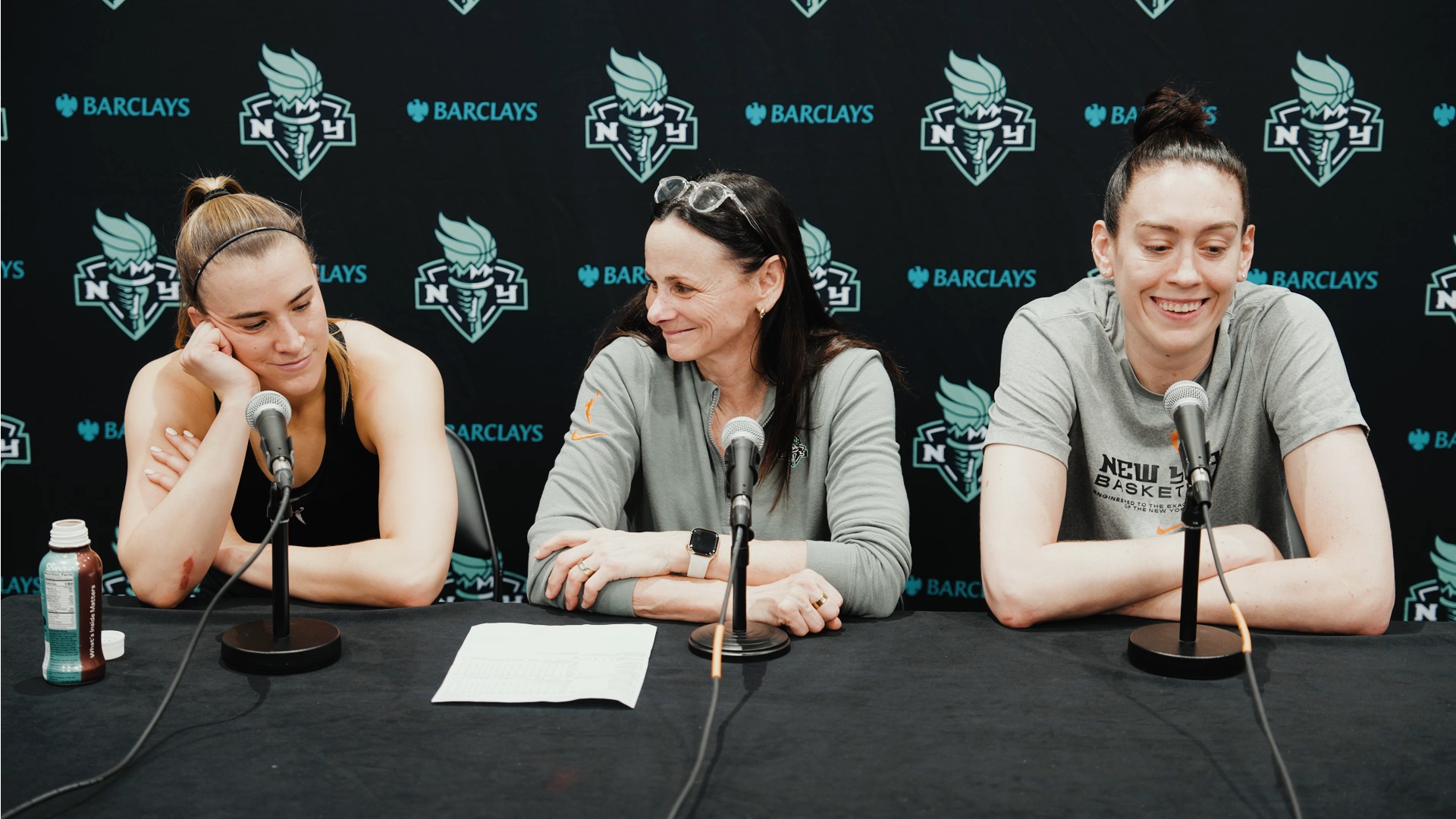 Sabrina Ionescu, Breanna Stewart & Coach Sandy Brondello | Postgame Press Conference June 5, 2025