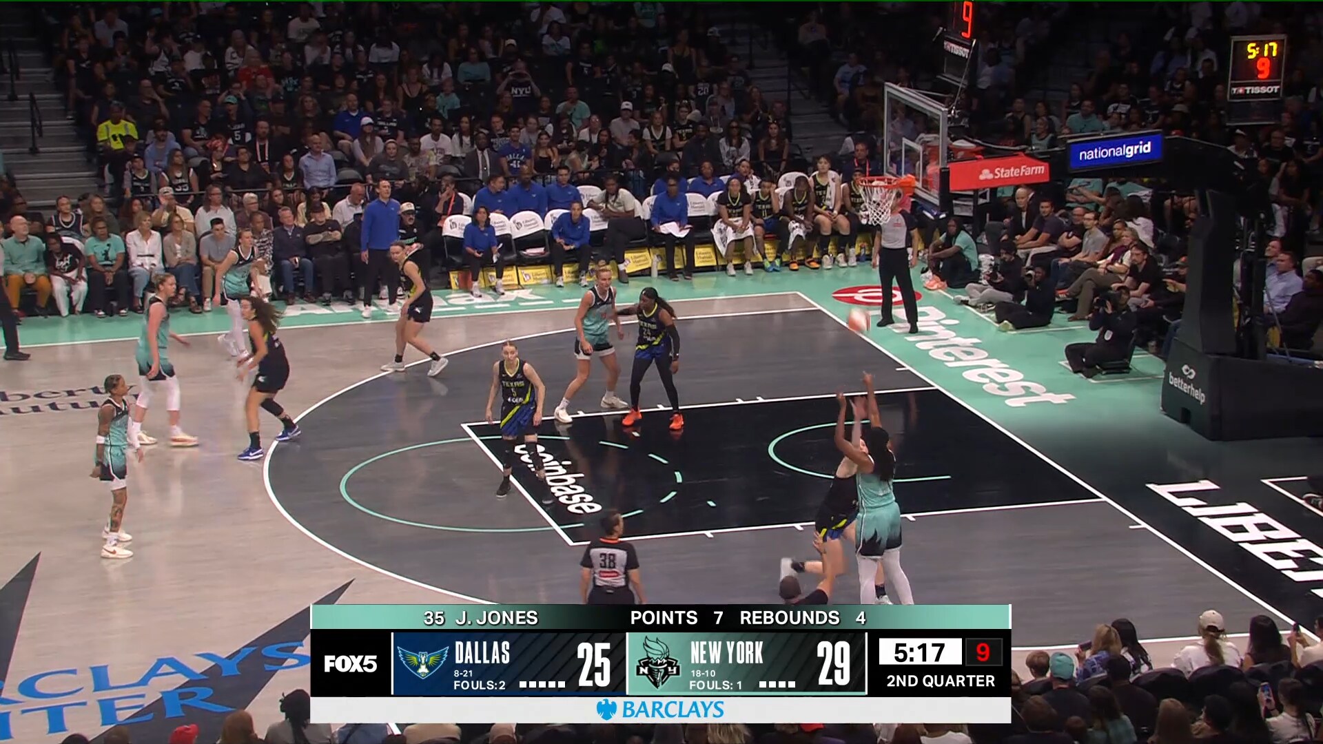 HIGHLIGHTS | Liberty Turn the Page with a Balanced Bounce‑Back vs. Wings, 85‑76