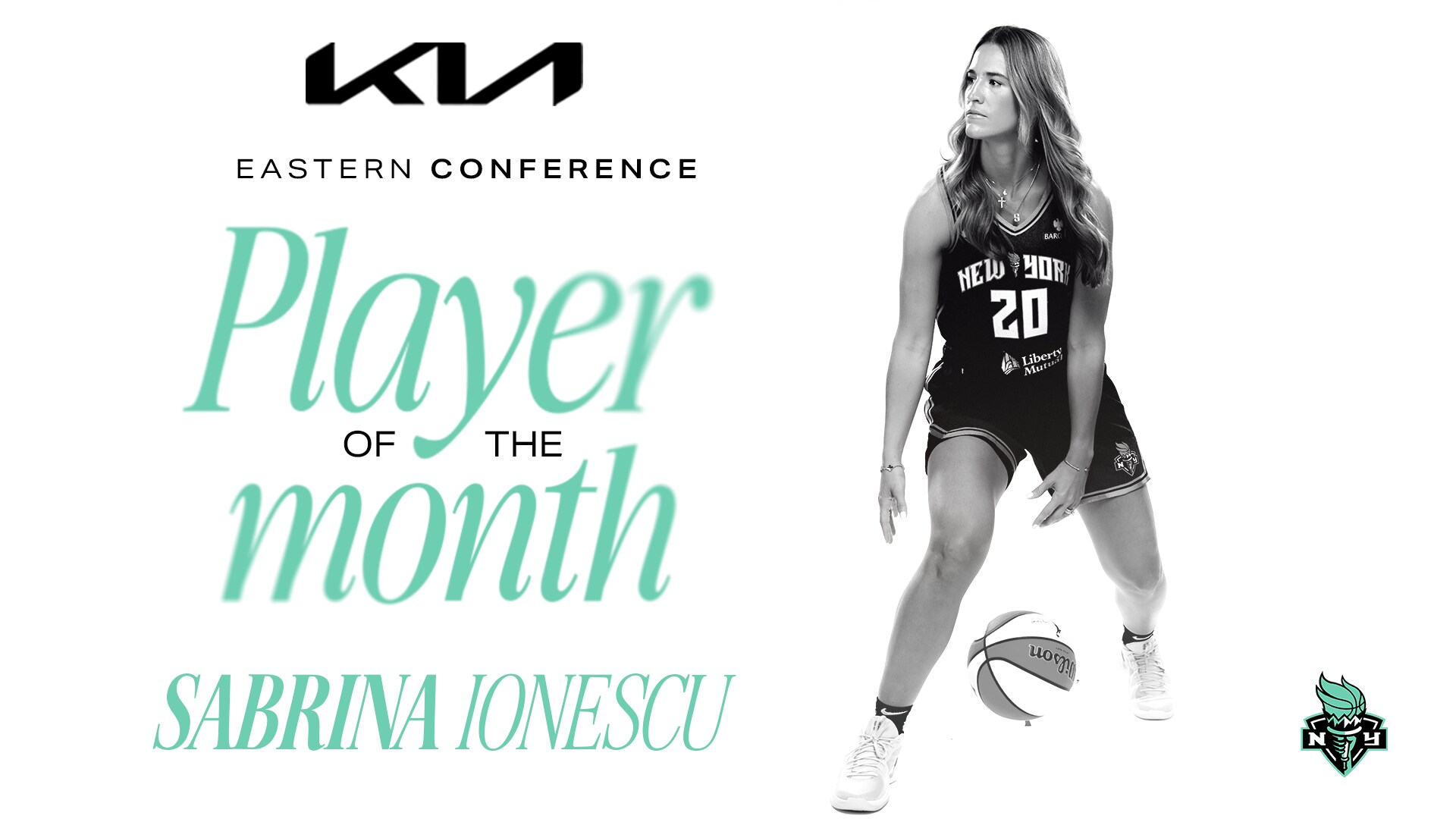 Sabrina Ionescu Named Kia WNBA Eastern Conference Player of the Month For July