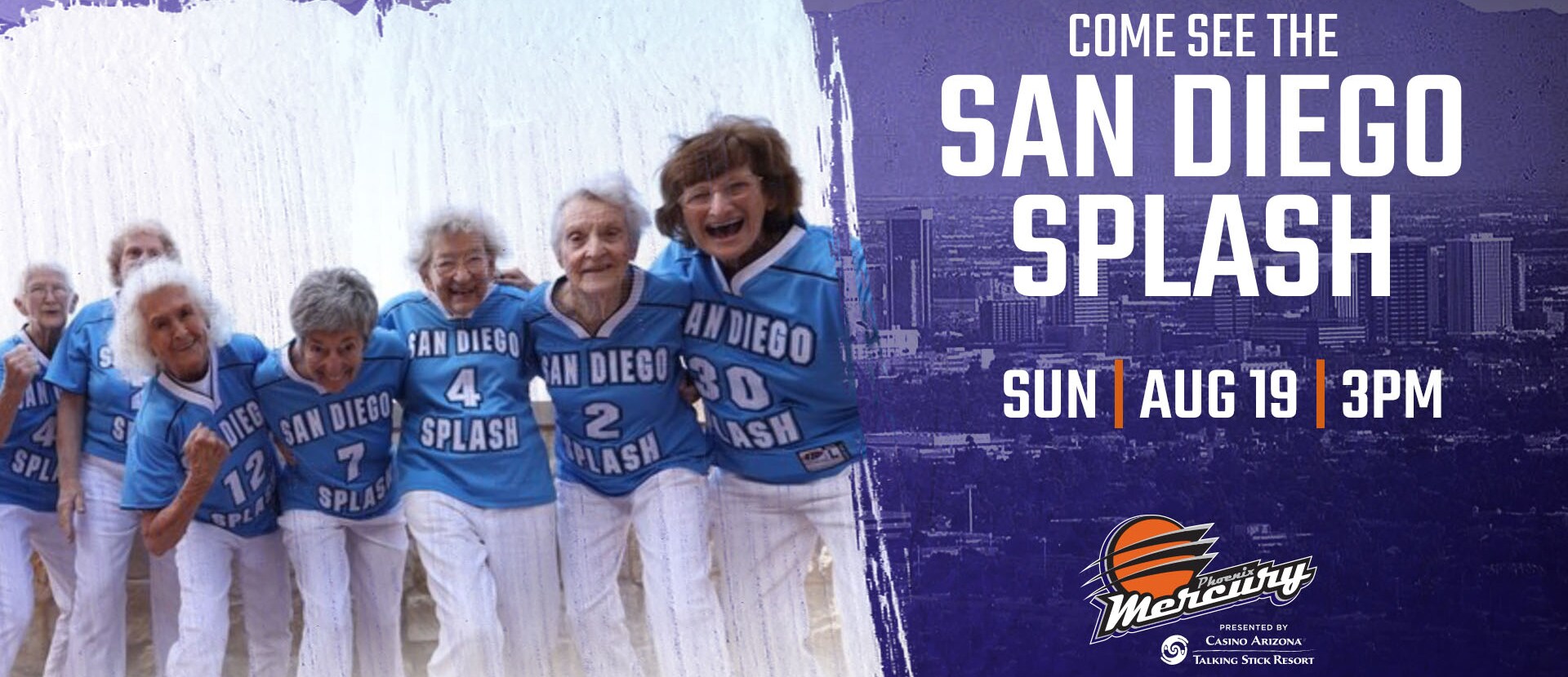 San Diego Splash to Make Special Appearance at Phoenix Mercury Game on