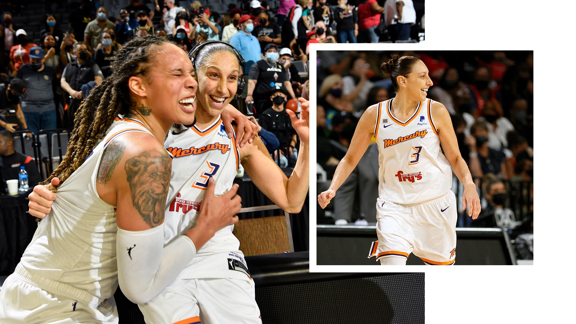 Diana Taurasi with Brittney Griner