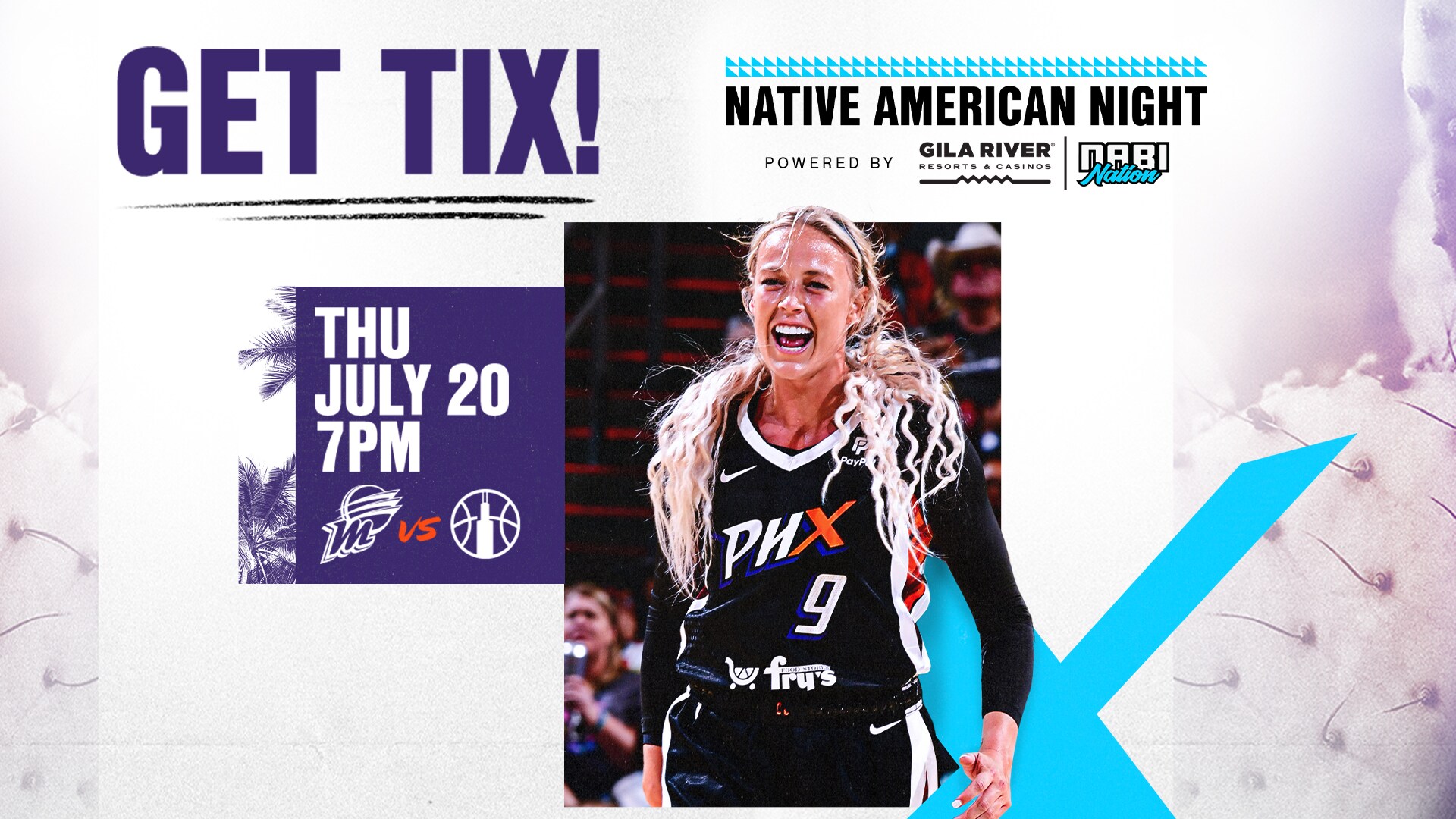 Native American Night | Powered by Gila River Resorts and NABI Nation | July 20, 2023 at Footprint Center