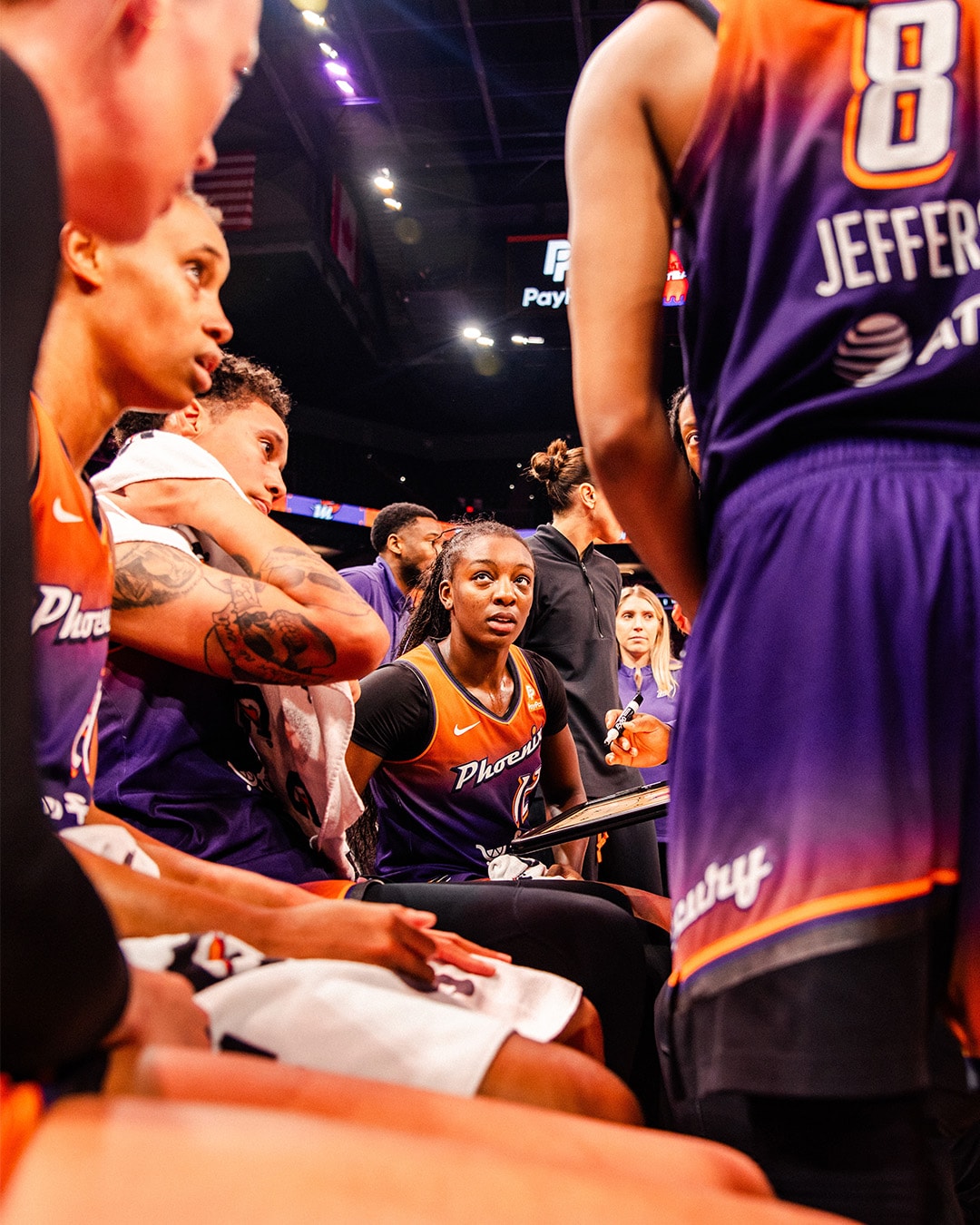 Michaela Onyenwere with the Phoenix Mercury