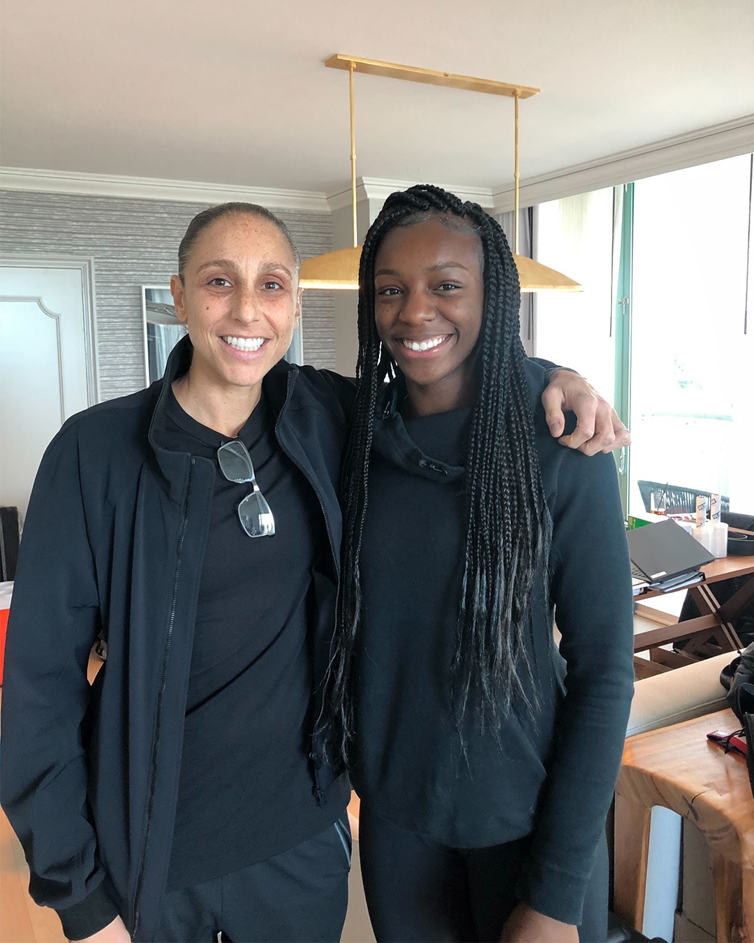 Michaela Onyenwere With Diana Taurasi