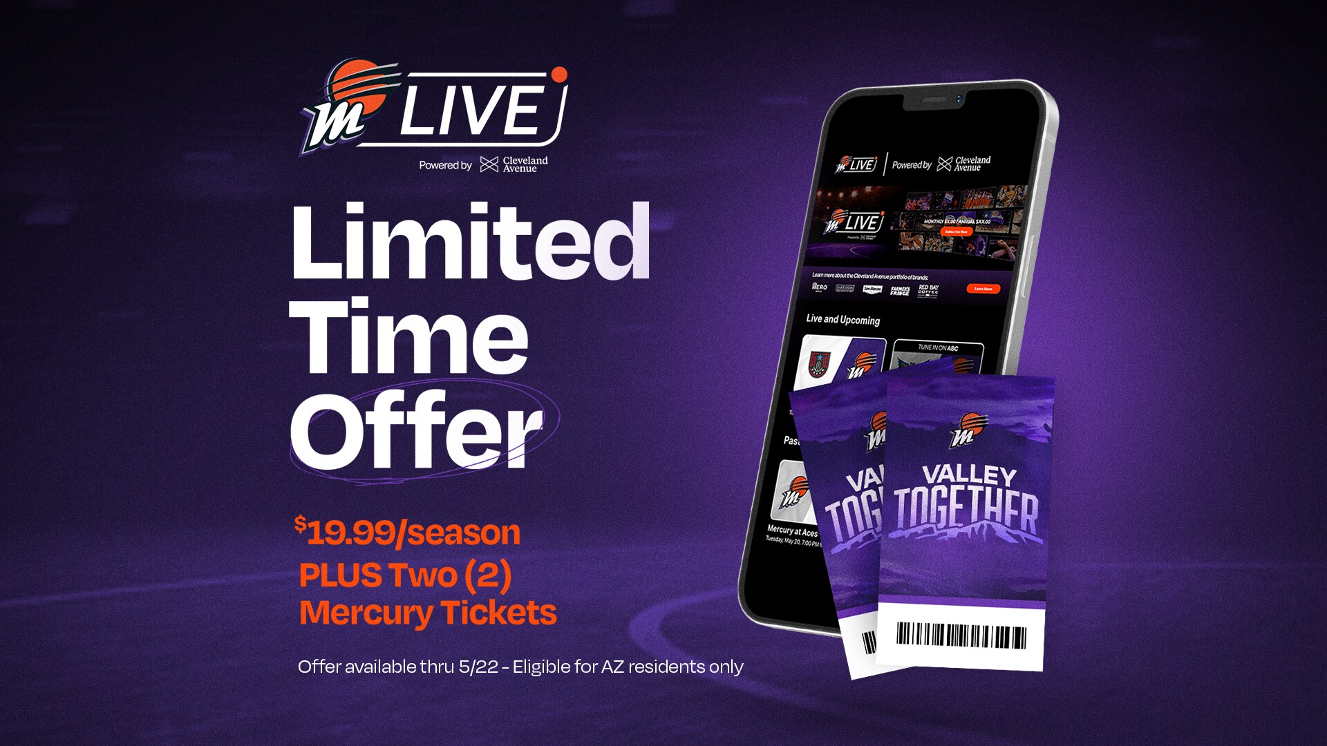 PHOENIX MERCURY ANNOUNCES MERCURY LIVE SUBSCRIPTION PACKAGES FOR 2024 SEASON