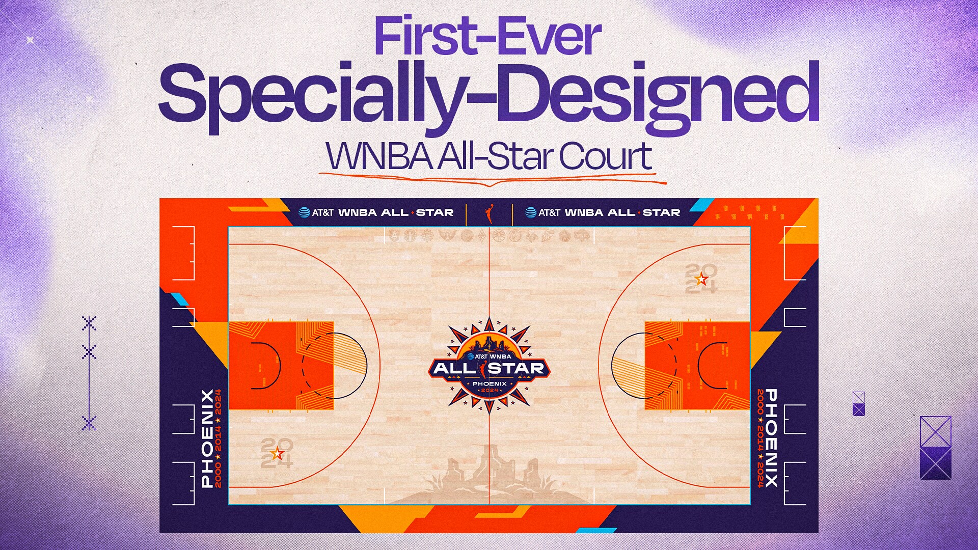 The First Ever Specially Designed WNBA All-Star Court