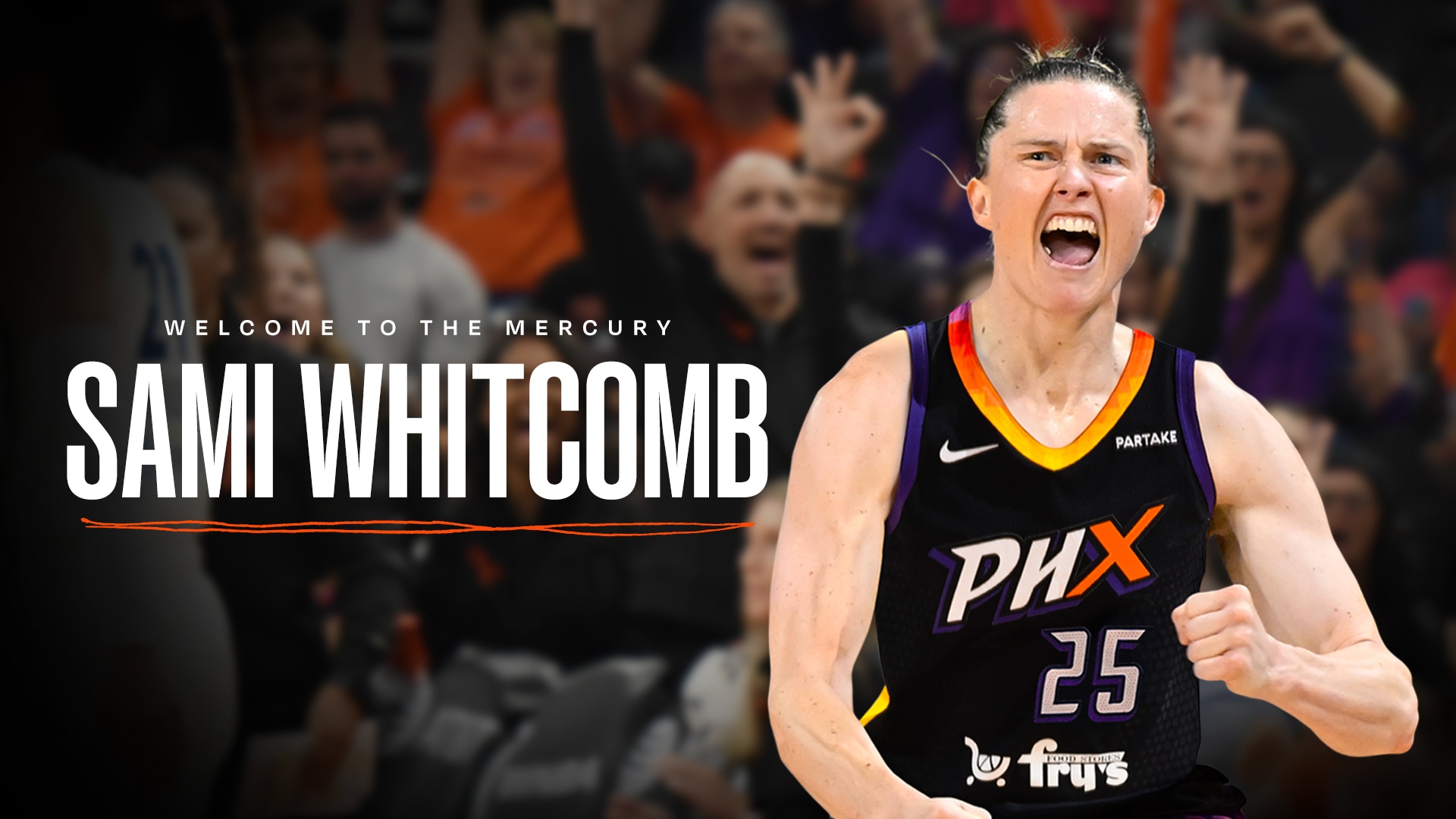 PHOENIX MERCURY SIGN TWO-TIME WNBA CHAMPION SAMI WHITCOMB PHOENIX MERCURY SIGN TWO-TIME WNBA CHAMPION SAMI WHITCOMB