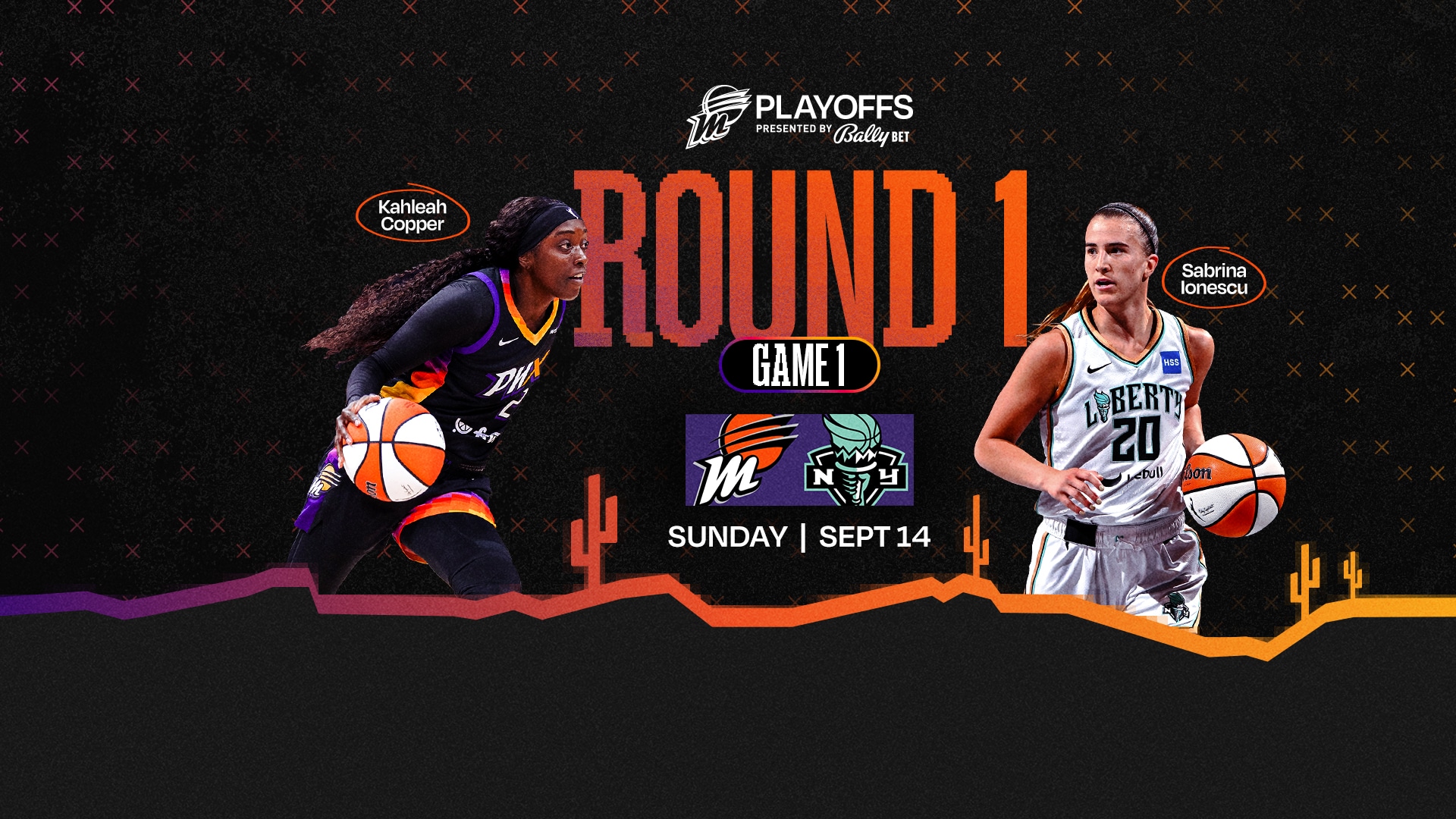 WNBA Playoffs Round 1 - Mercury vs Liberty