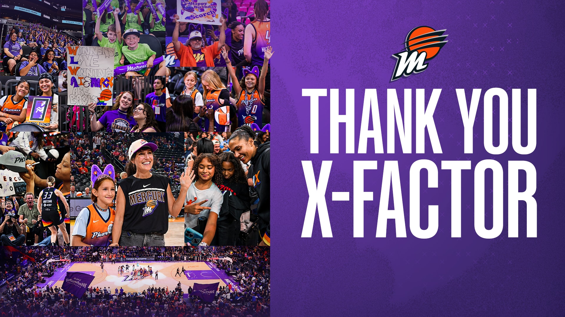 Phoenix Mercury Thank You Fans