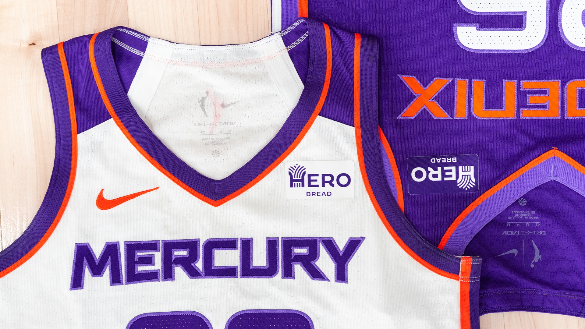 シ*ロ様 MercuryFASEboardBindingマーキュリーフェ PHOENIX MERCURY TEAM UP WITH HERO BREAD AS 2026 JERSEY BADGE PARTNER