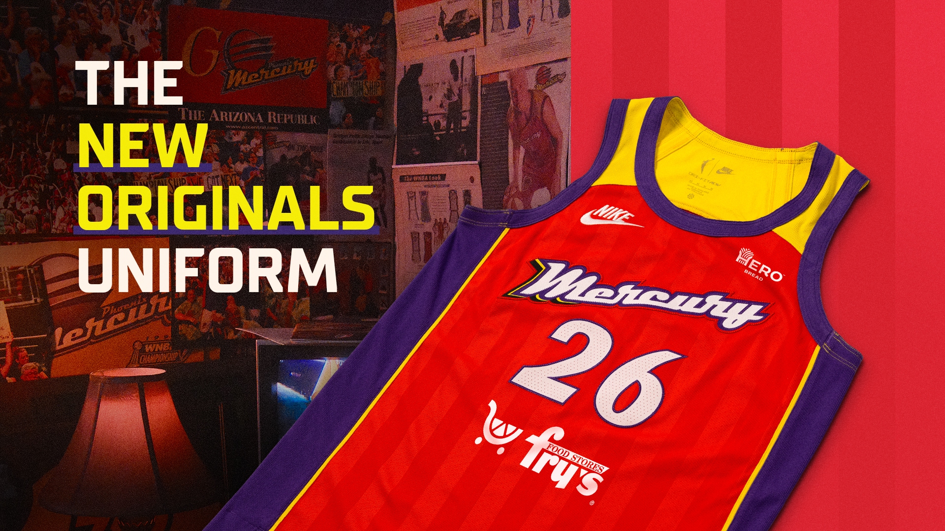 PHOENIX MERCURY UNVEIL REBEL EDITION UNIFORM AND COURT