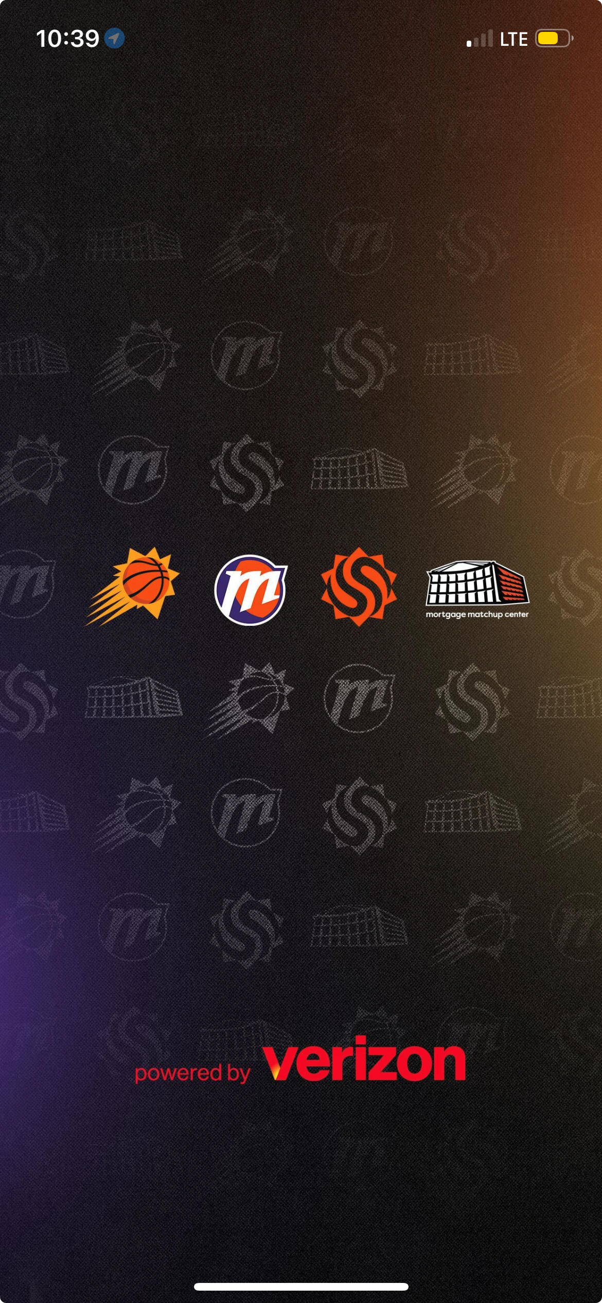 Screen Shot of Suns-Mercury-Mortgage Matchup Center App home page