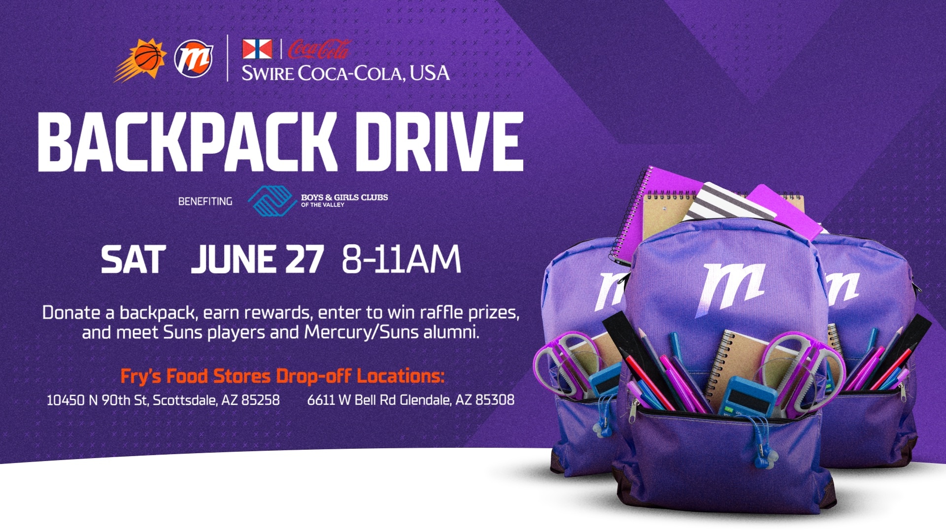 Coca Cola Backpack Drive