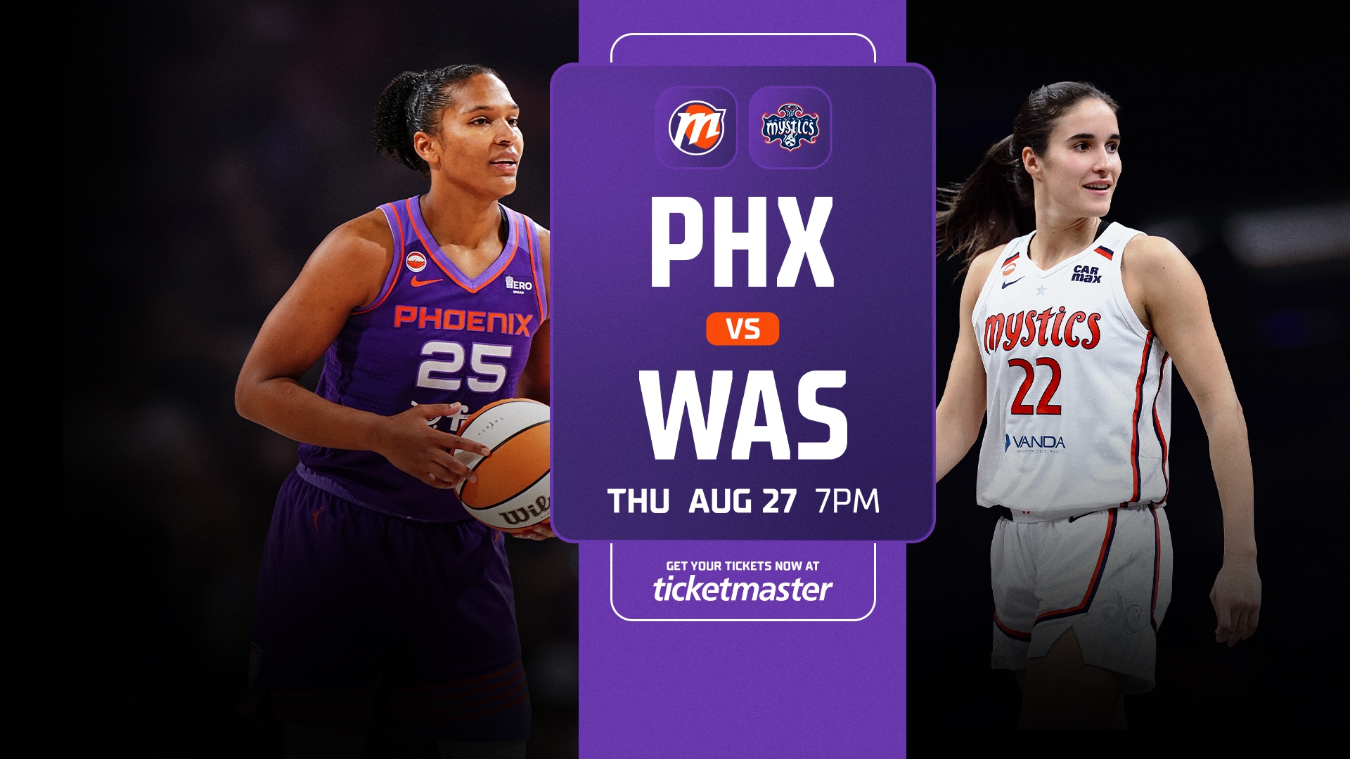 TIX: Mercury vs. Mystics