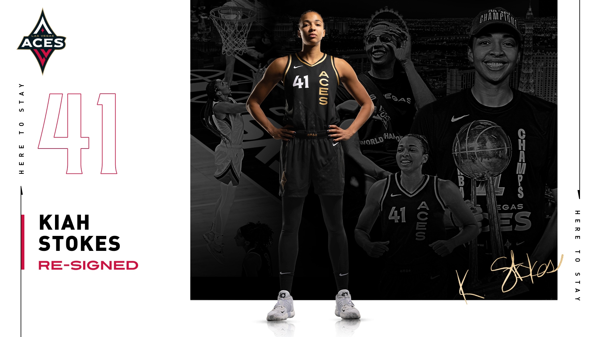 Aces Sign Six-Year Veteran Center Kiah Stokes