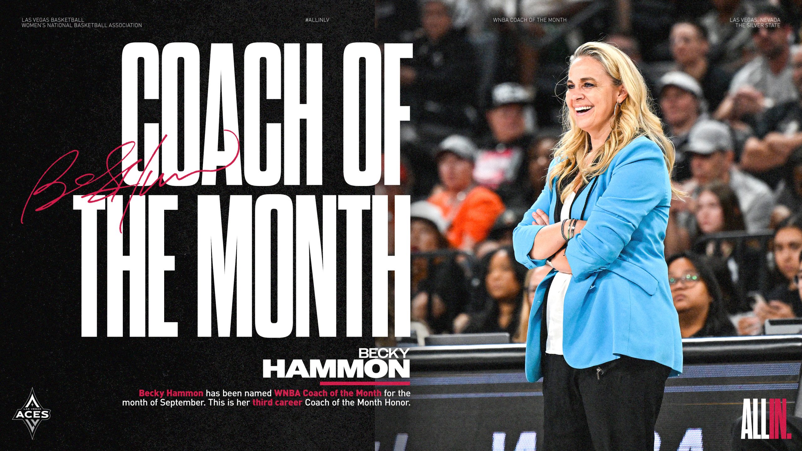 Becky Hammon Earns WNBA Coach of the Month Award