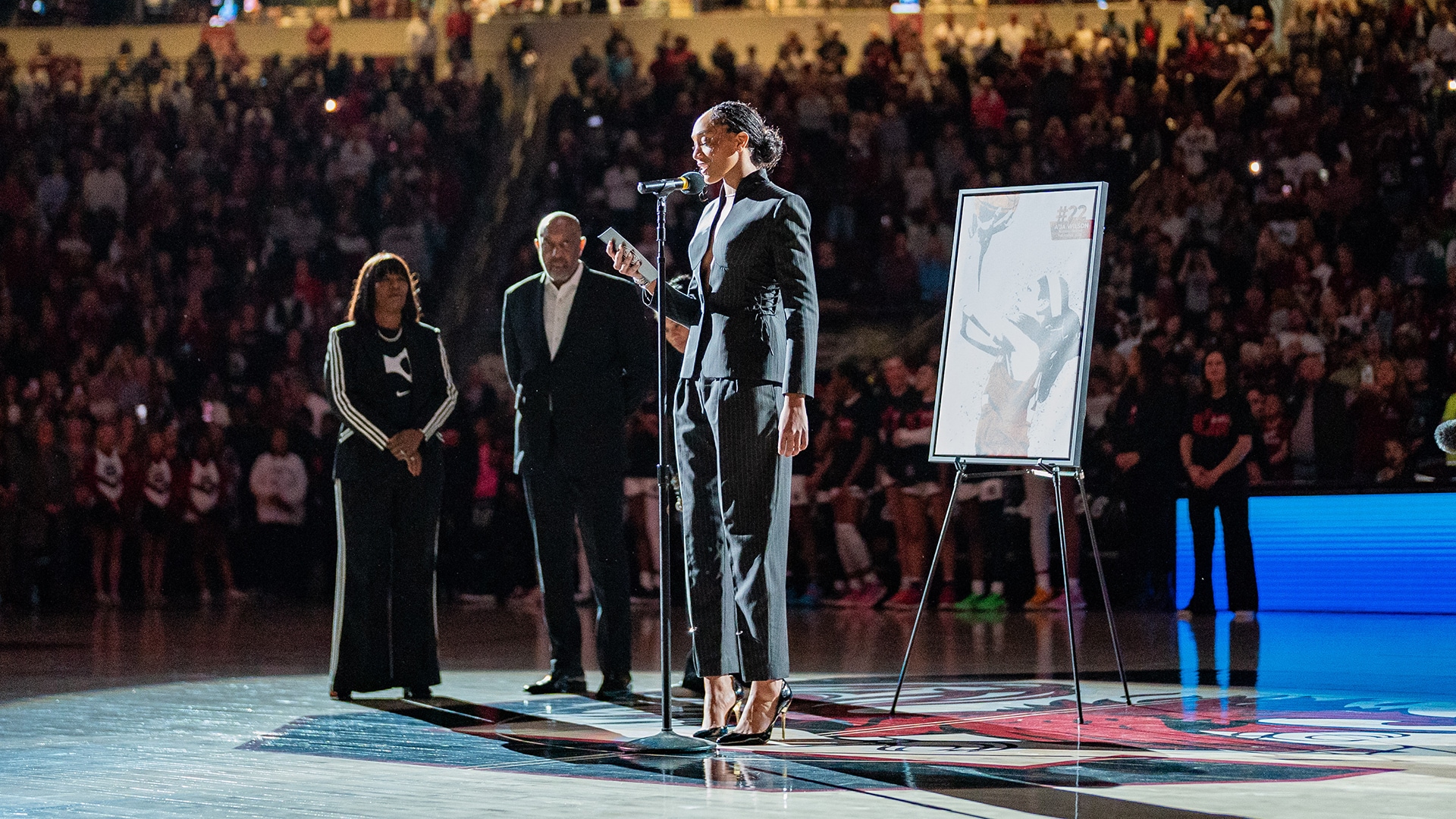 Gallery: A'ja Wilson's SC Jersey Retirement Ceremony