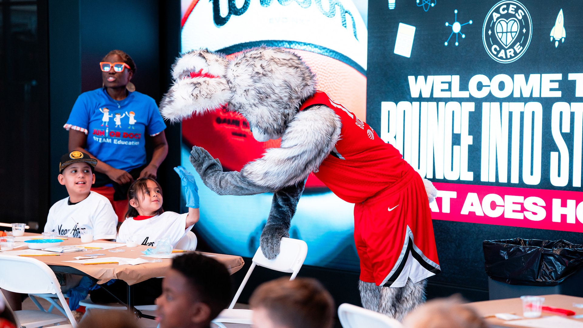 Aces Host 'Bounce into STEAM' Event for Area Youth (2/28/2025)