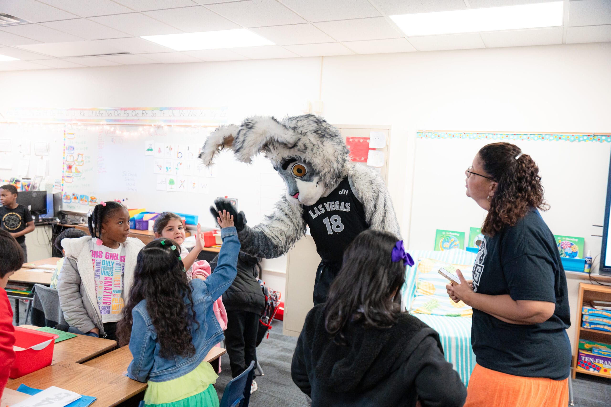 Aces Take Part in 2025 Nevada Reading Week