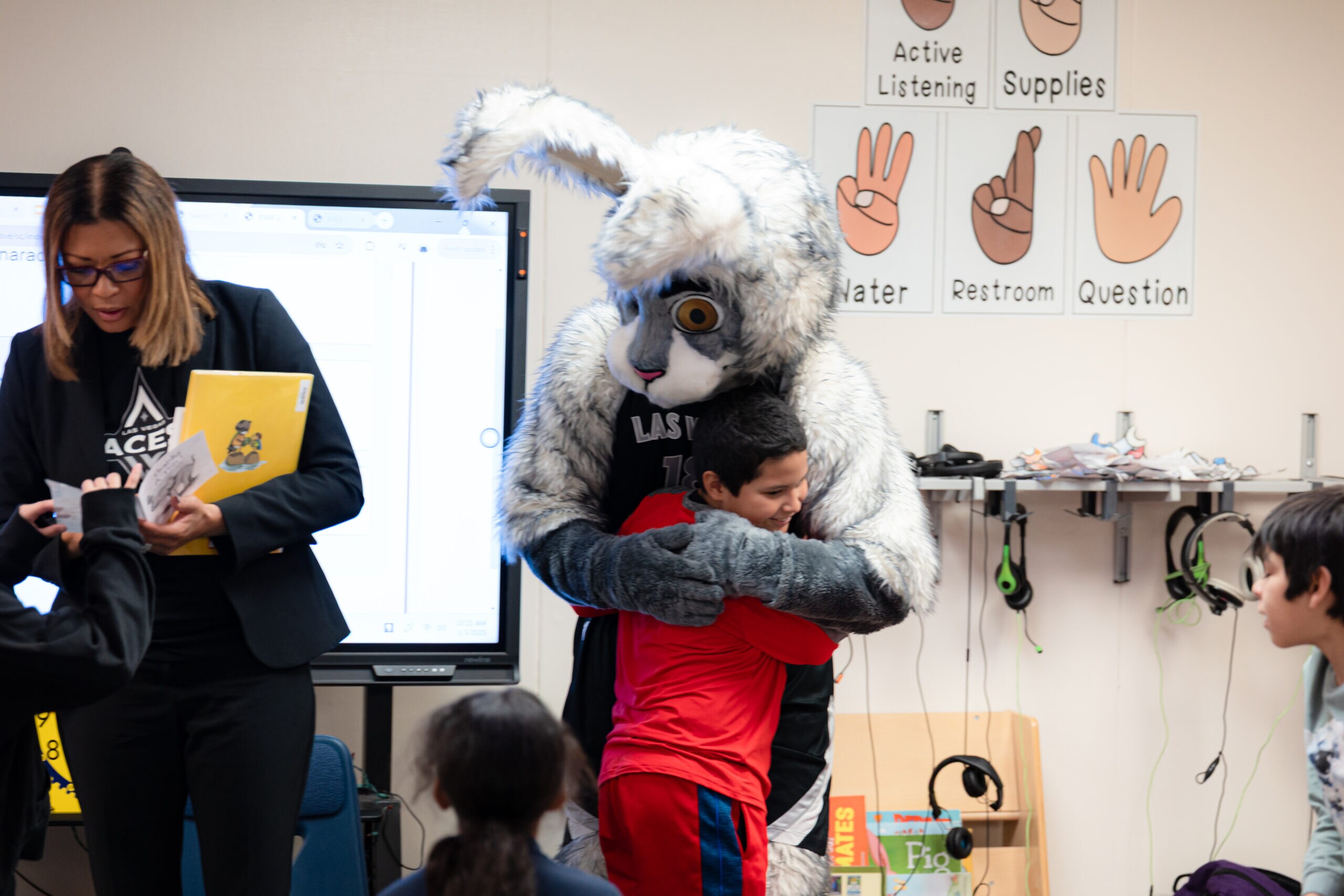 Aces Take Part in 2025 Nevada Reading Week