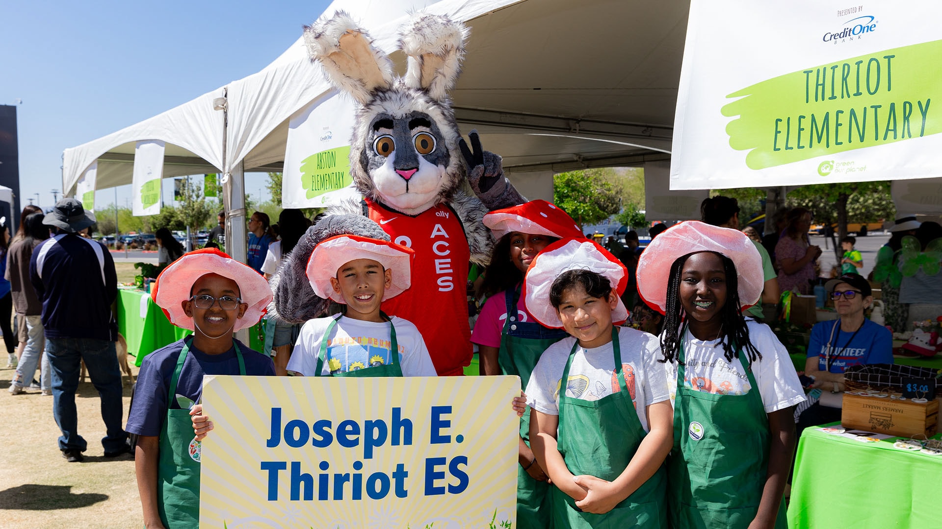 Aces Attend 2025 Green Our Planet Farmers Market