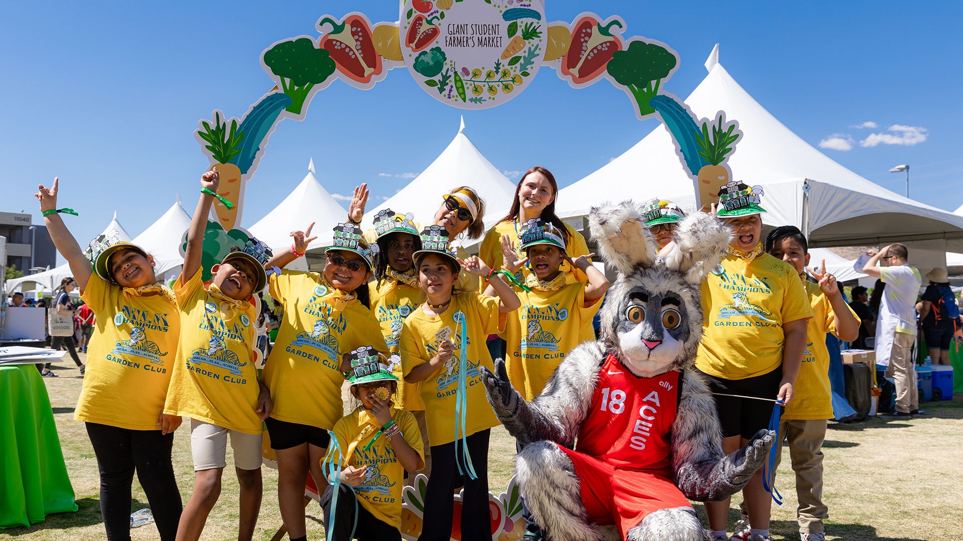 Aces Attend 2025 Green Our Planet Farmers Market