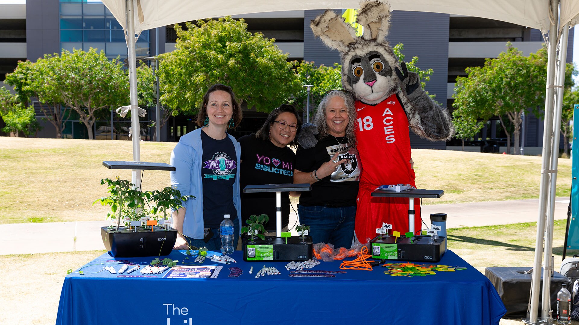 Aces Attend Green Our Planet Farmers Market
