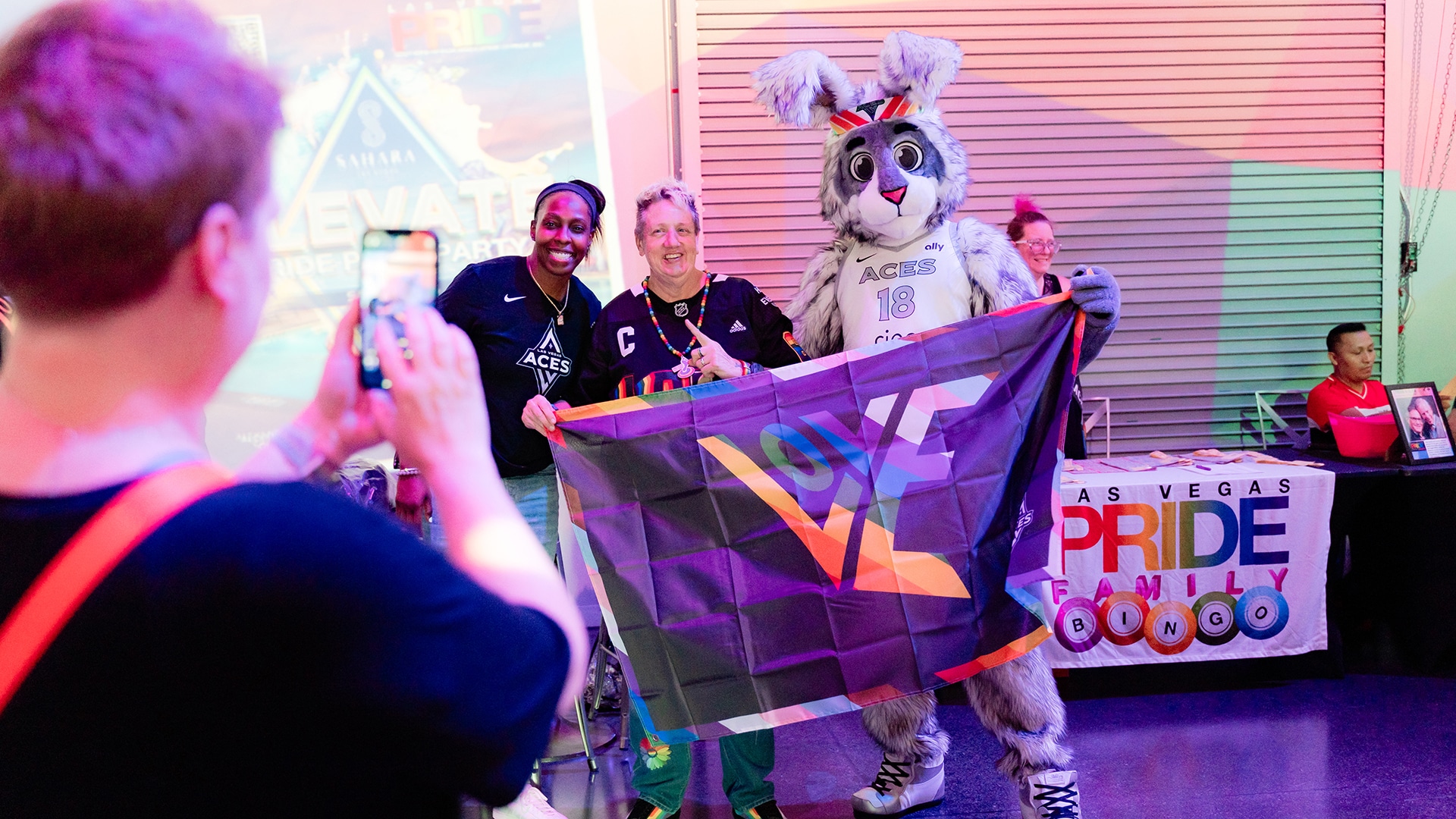 Aces Attend Pride Bingo at AREA15 (6/4/2025)