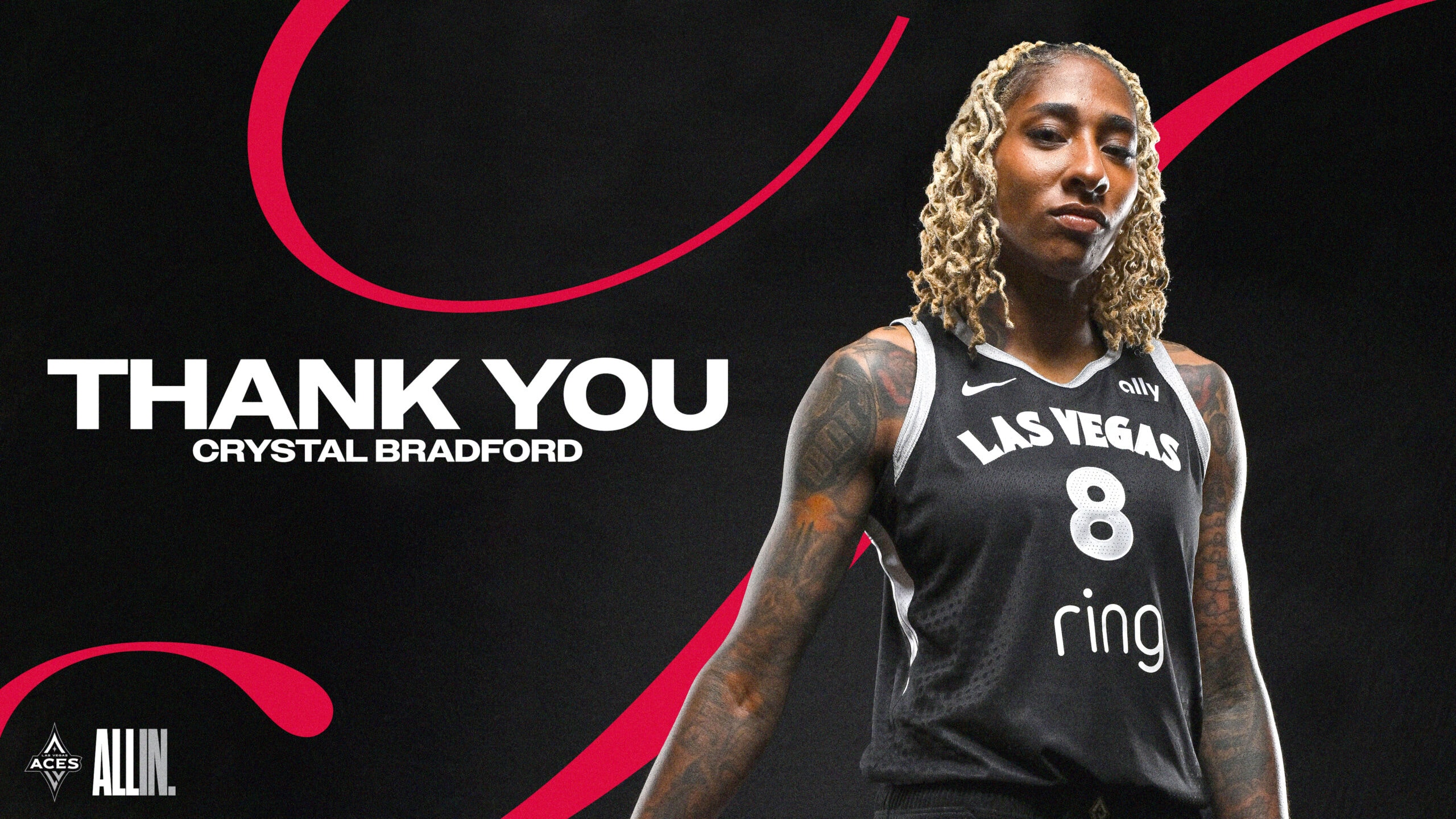Las Vegas Aces Waive Crystal Bradford
