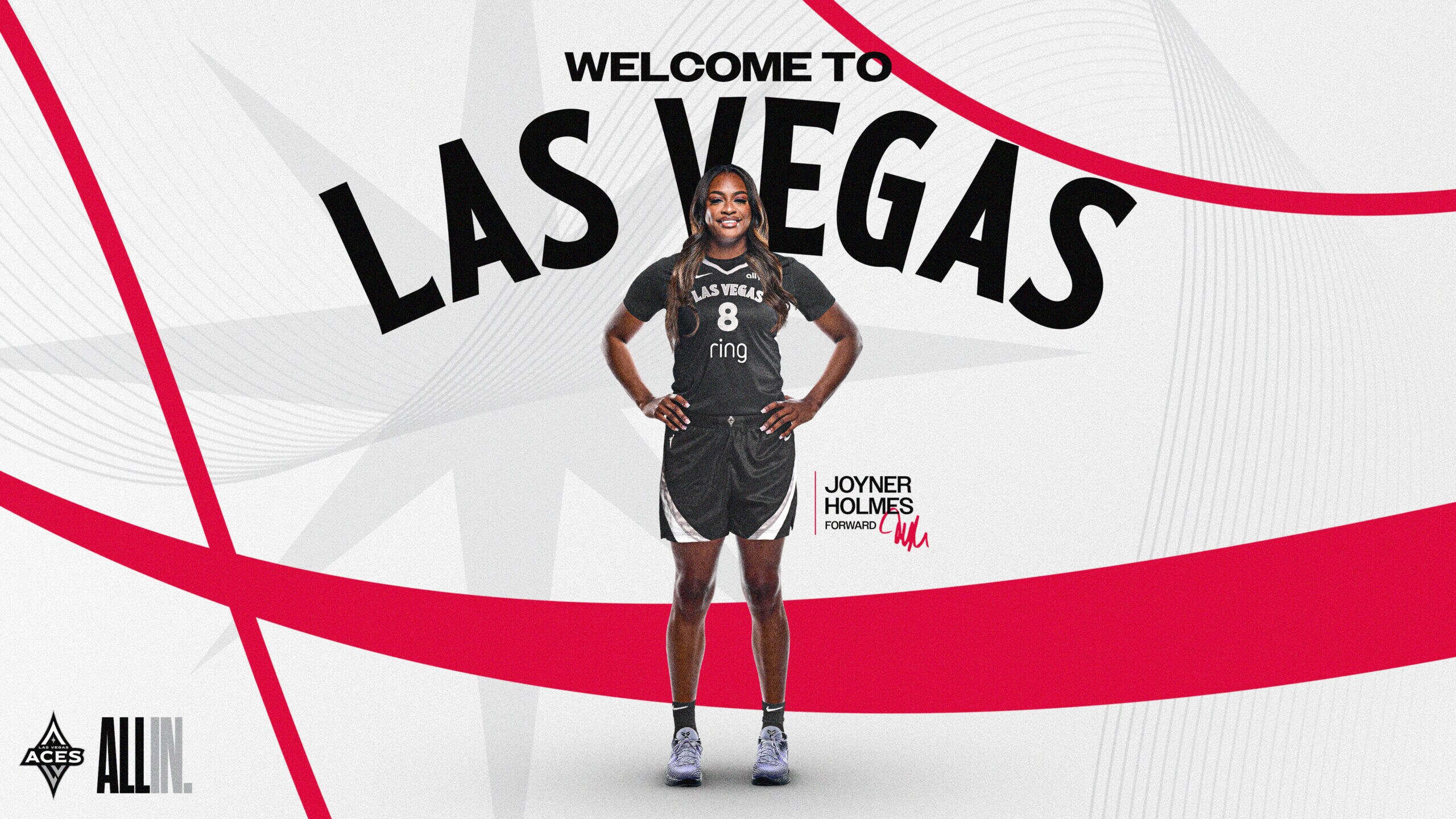 Las Vegas Aces Sign 6-3 Forward Joyner Holmes