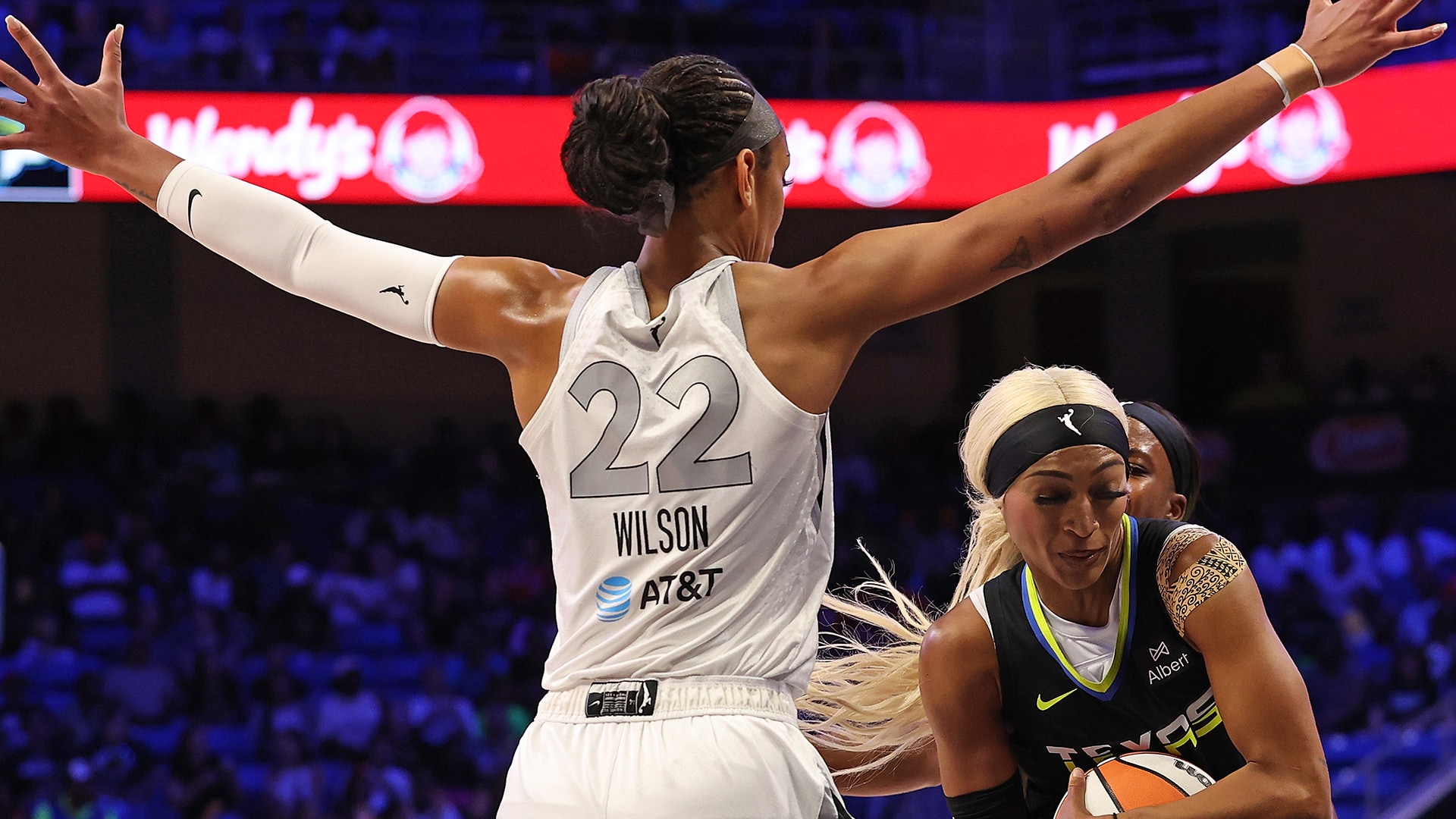 A'ja Wilson's 4-Blocks vs. Wings (7/27/2025)