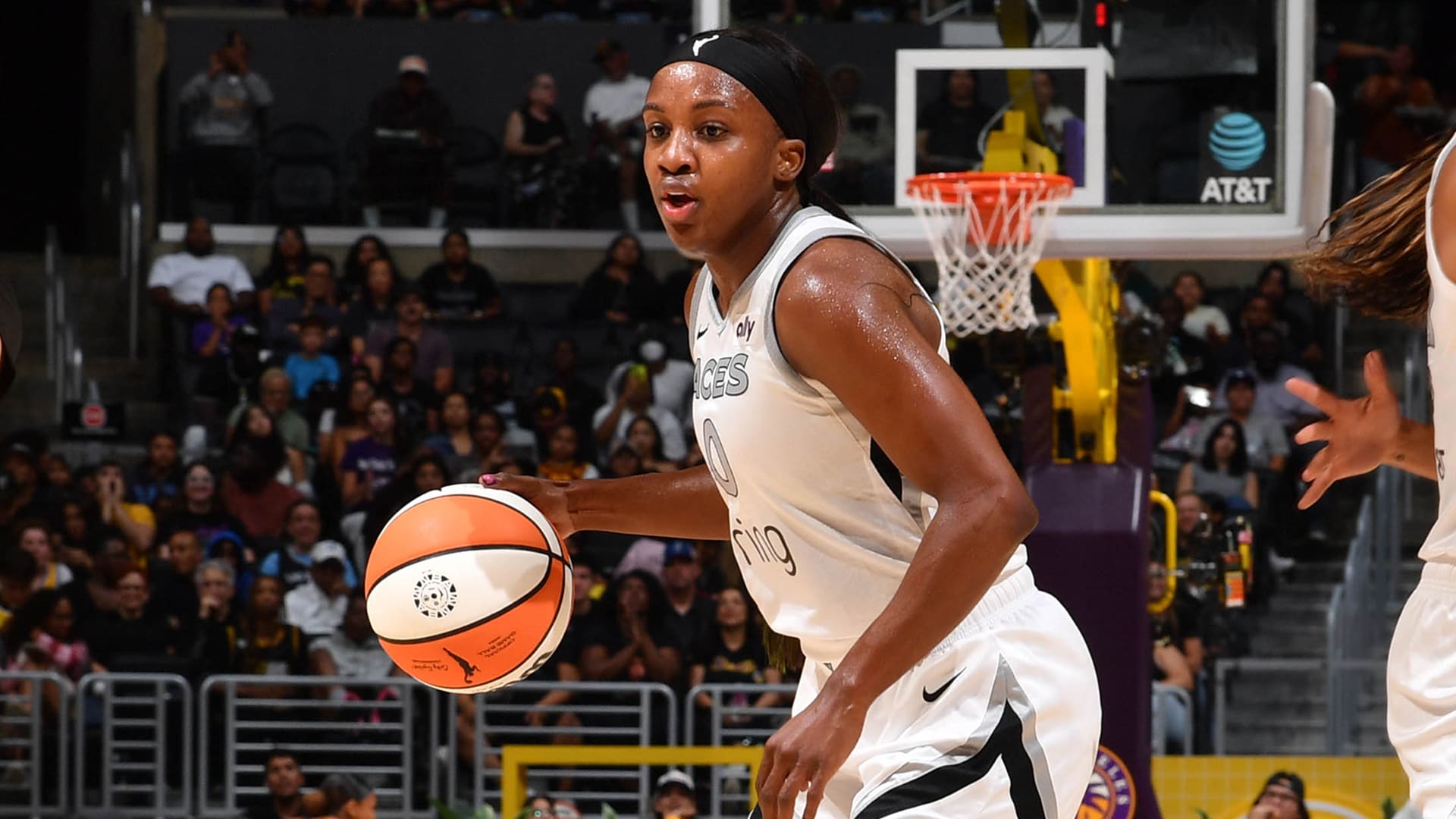 GAME RECAP: A'ja Wilson, Jackie Young Power Aces Past Surging Sparks 89-74