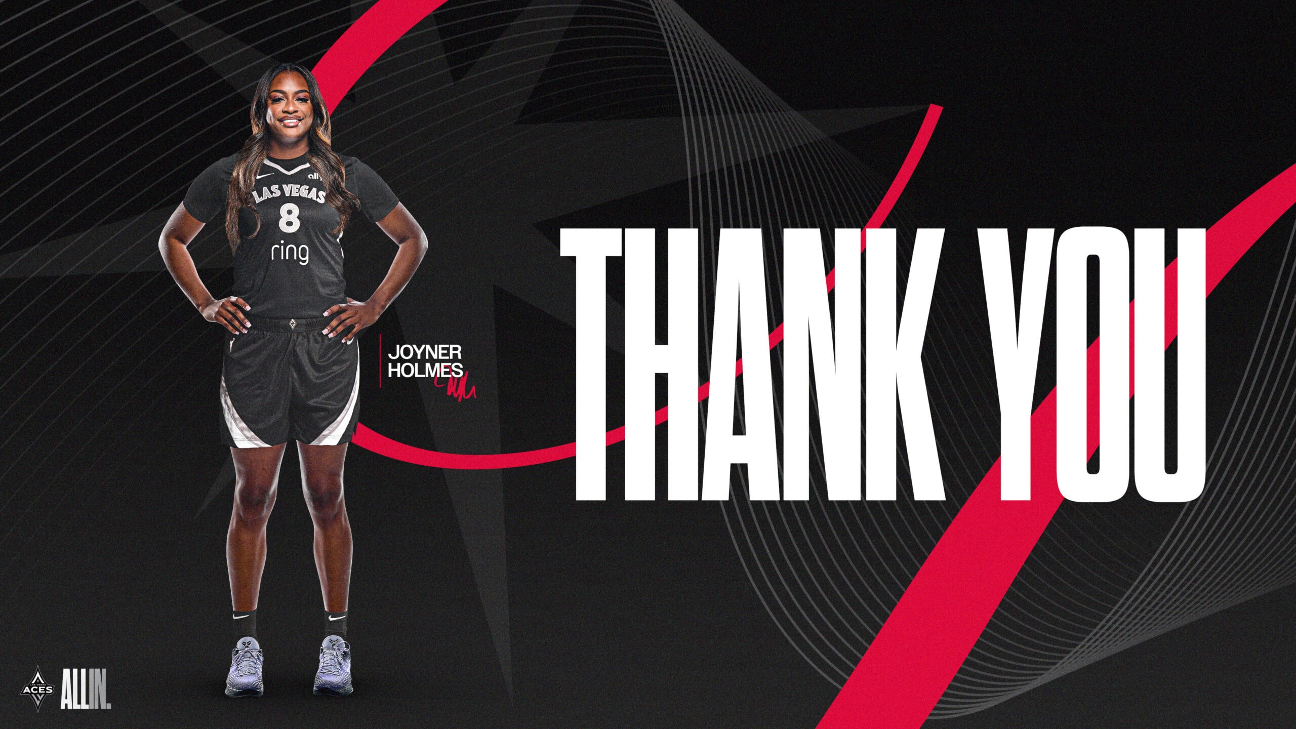 Las Vegas Aces Waive Joyner Holmes