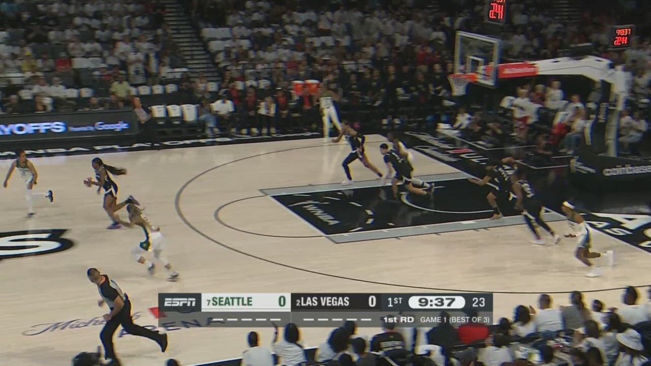 Las Vegas Aces Top Plays vs. Seattle Storm (9/14/2025)