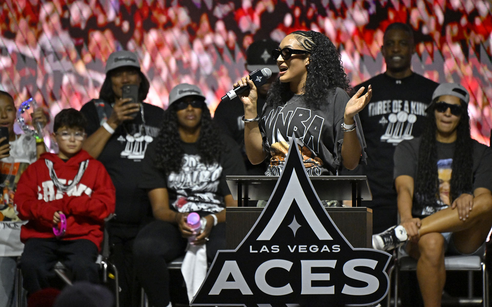 Las Vegas Aces 2025 WNBA Championship Victory Celebration & Rally