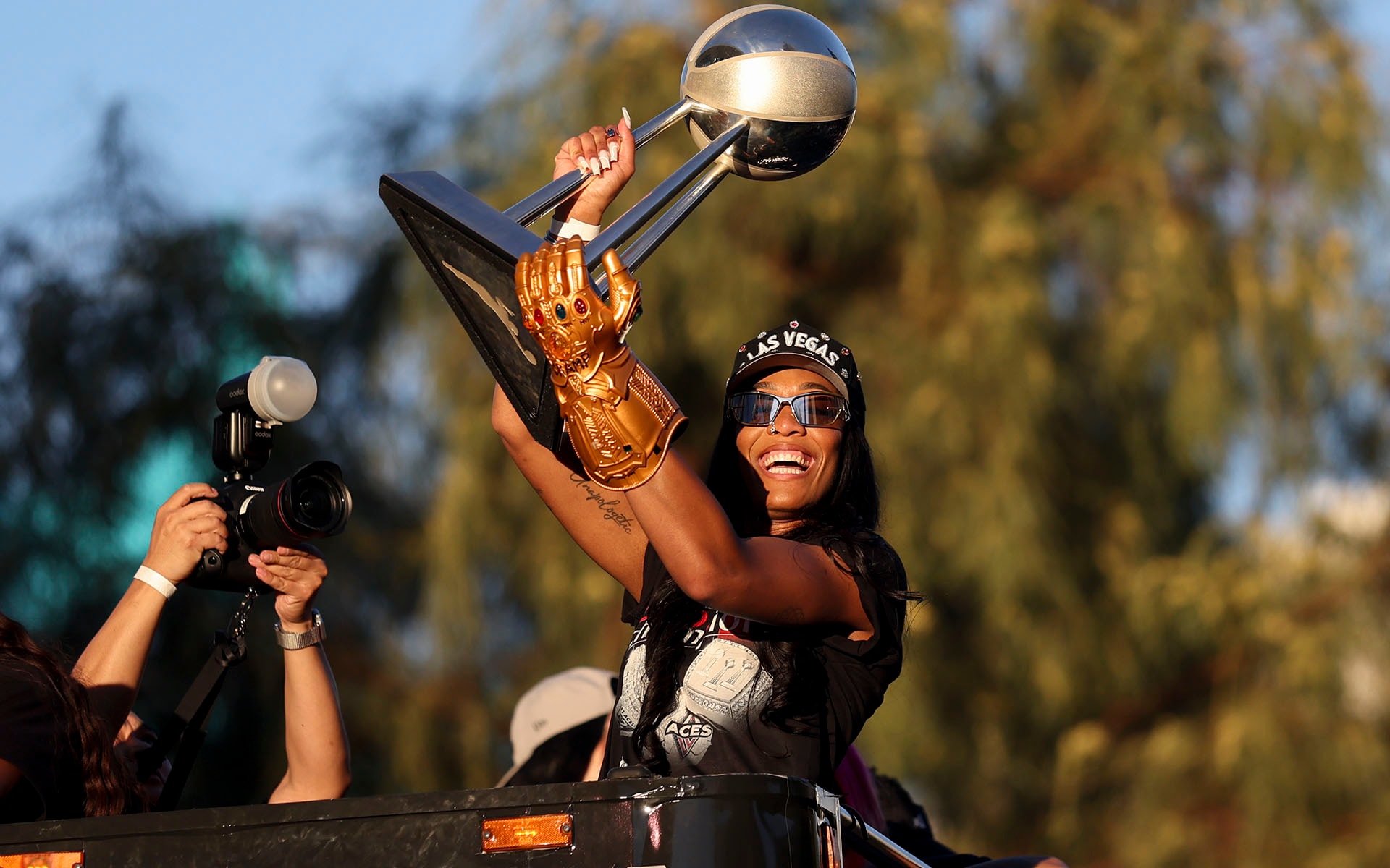 Las Vegas Aces 2025 WNBA Championship Victory Celebration & Rally