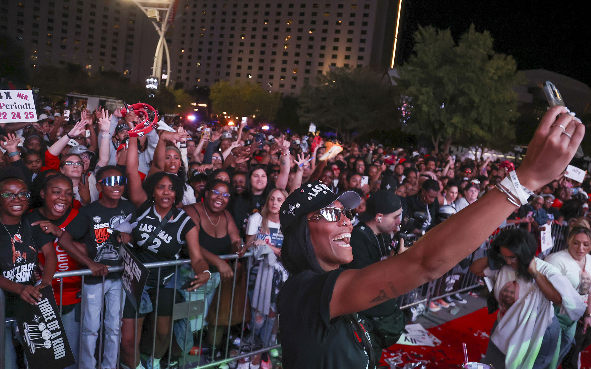 Las Vegas Aces 2025 WNBA Championship Victory Celebration & Rally
