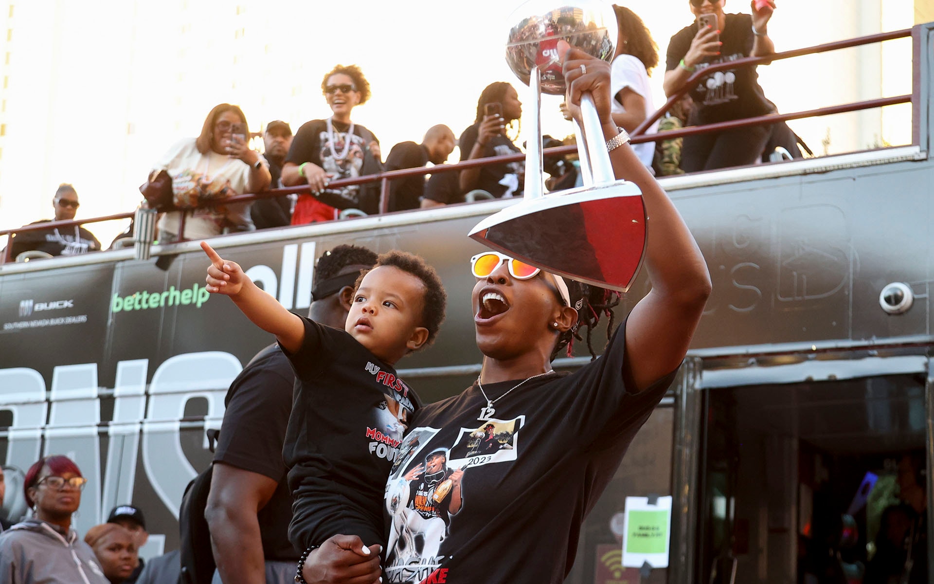 Las Vegas Aces 2025 WNBA Championship Victory Celebration & Rally