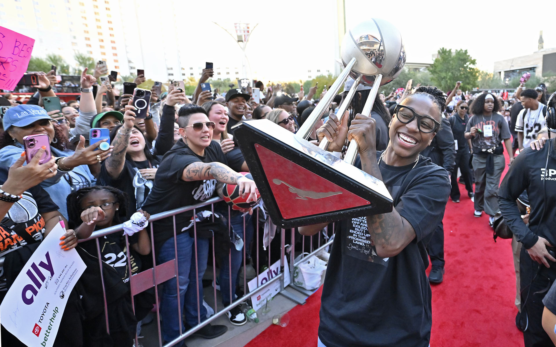 Las Vegas Aces 2025 WNBA Championship Victory Celebration & Rally