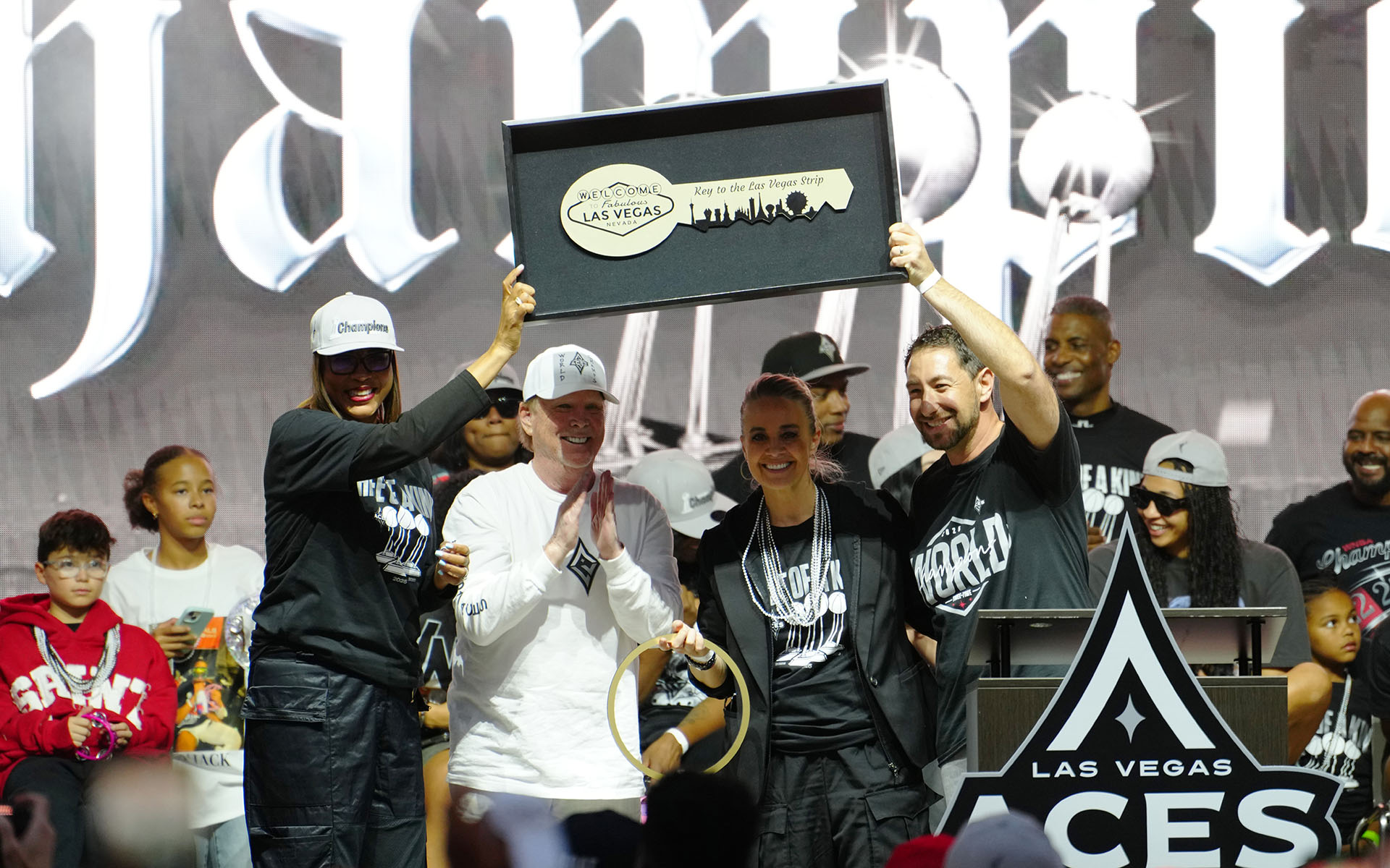 Las Vegas Aces 2025 WNBA Championship Victory Celebration & Rally