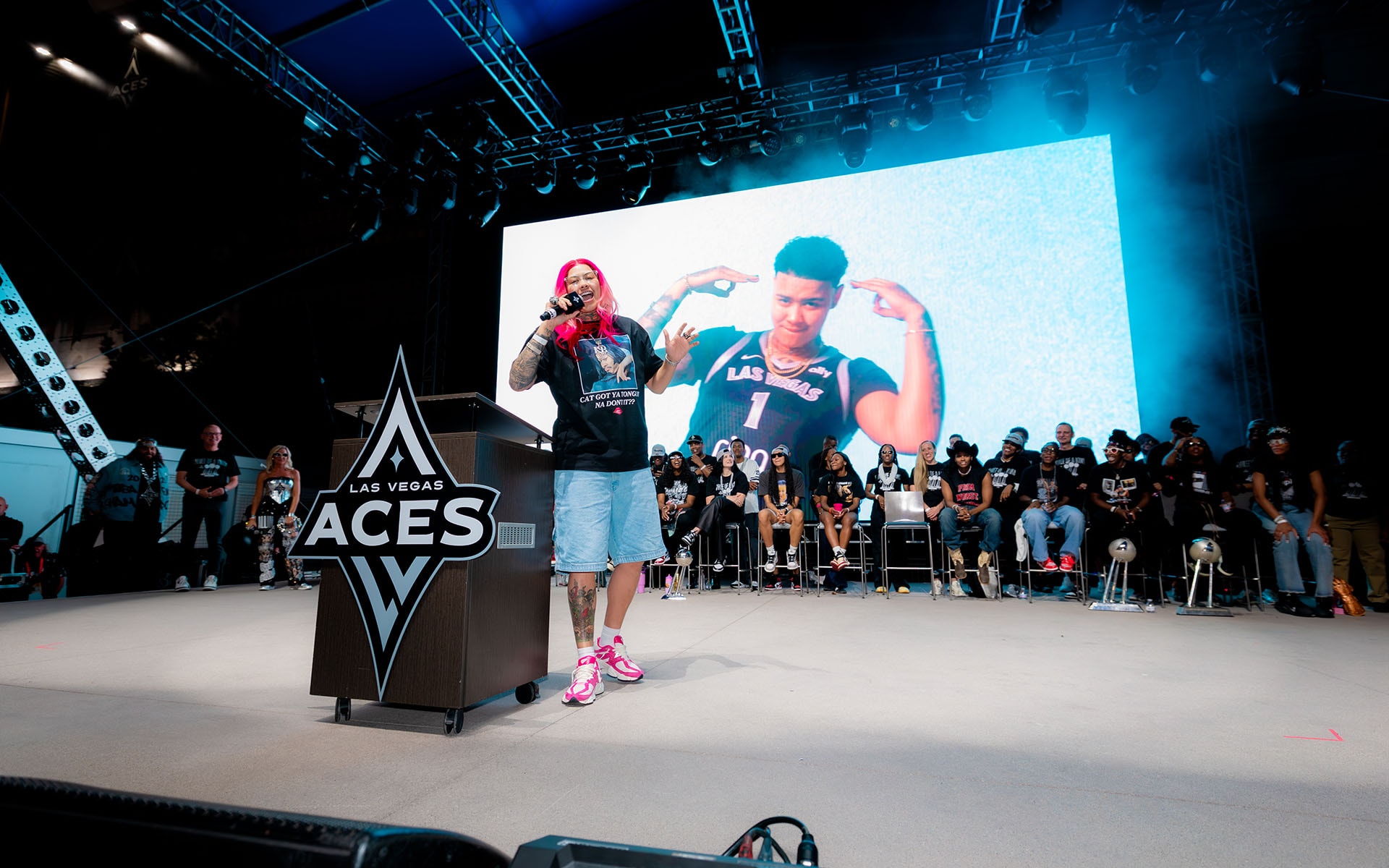 Las Vegas Aces 2025 WNBA Championship Victory Celebration & Rally