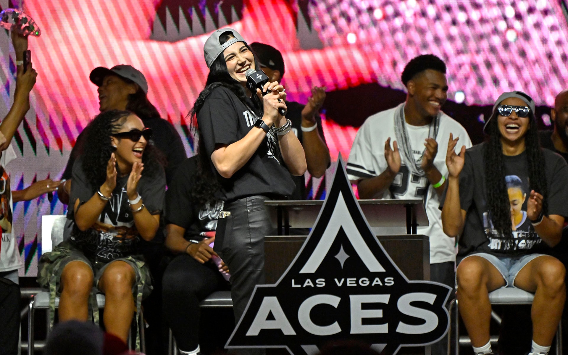 Las Vegas Aces 2025 WNBA Championship Victory Celebration & Rally