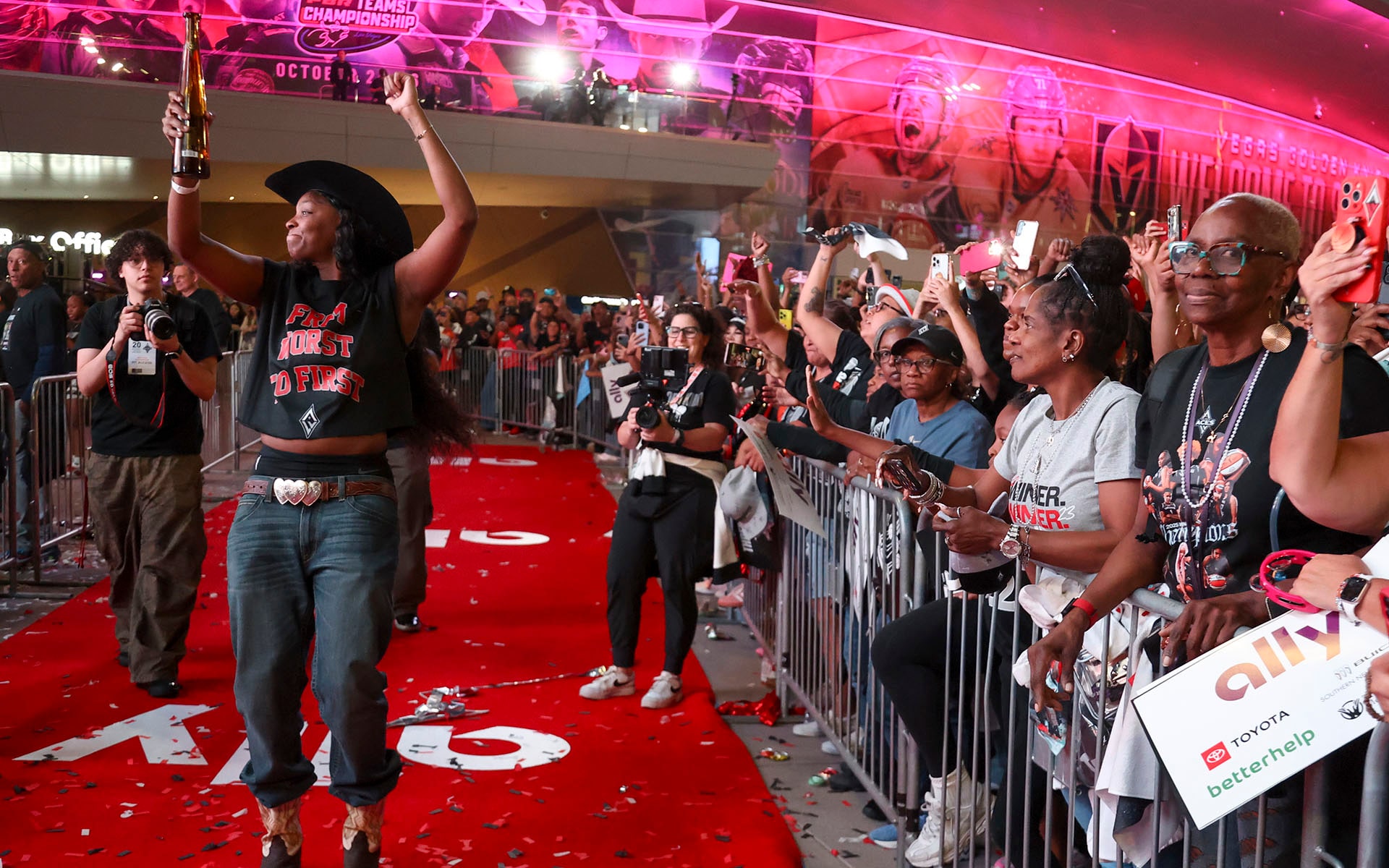 Las Vegas Aces 2025 WNBA Championship Victory Celebration & Rally