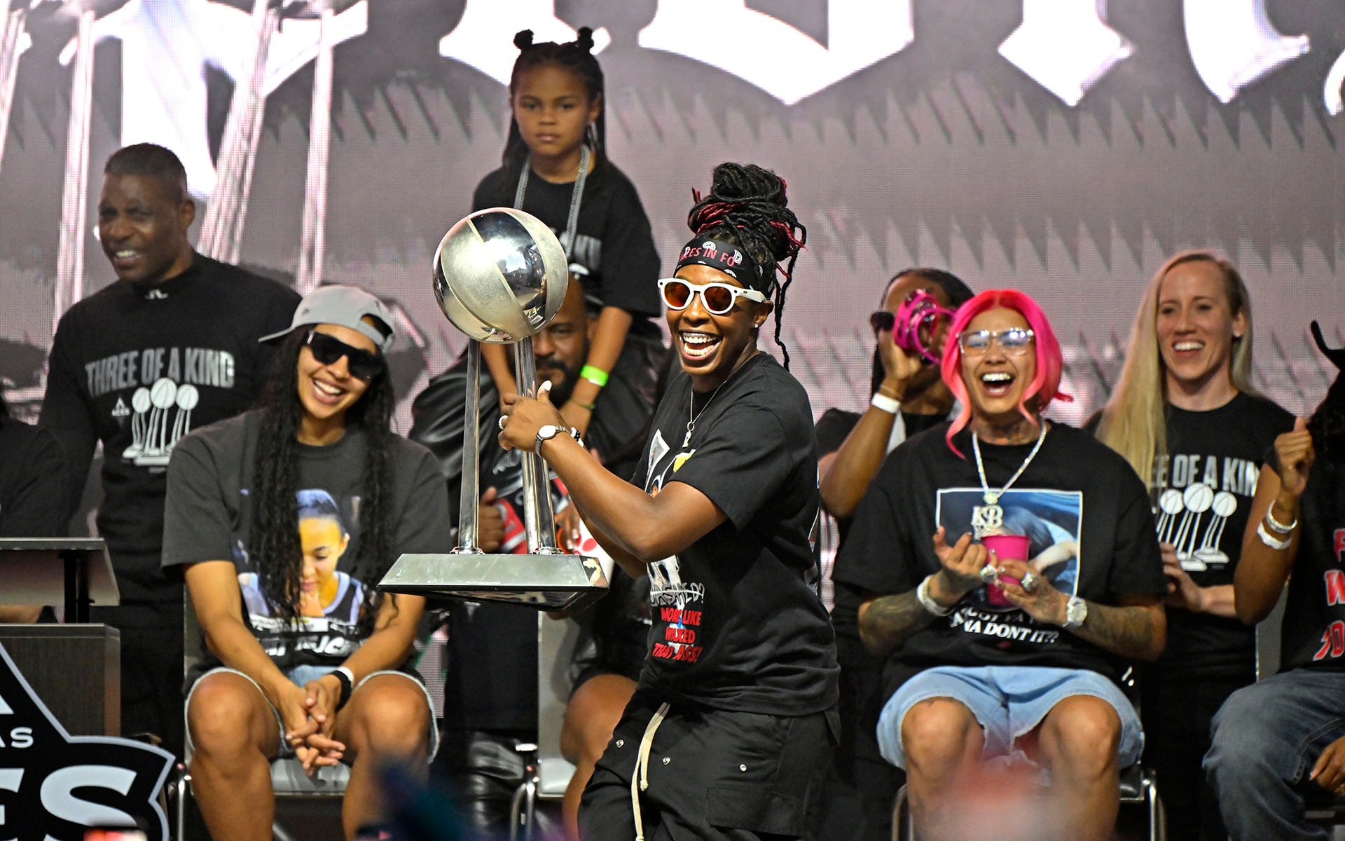 Las Vegas Aces 2025 WNBA Championship Victory Celebration & Rally