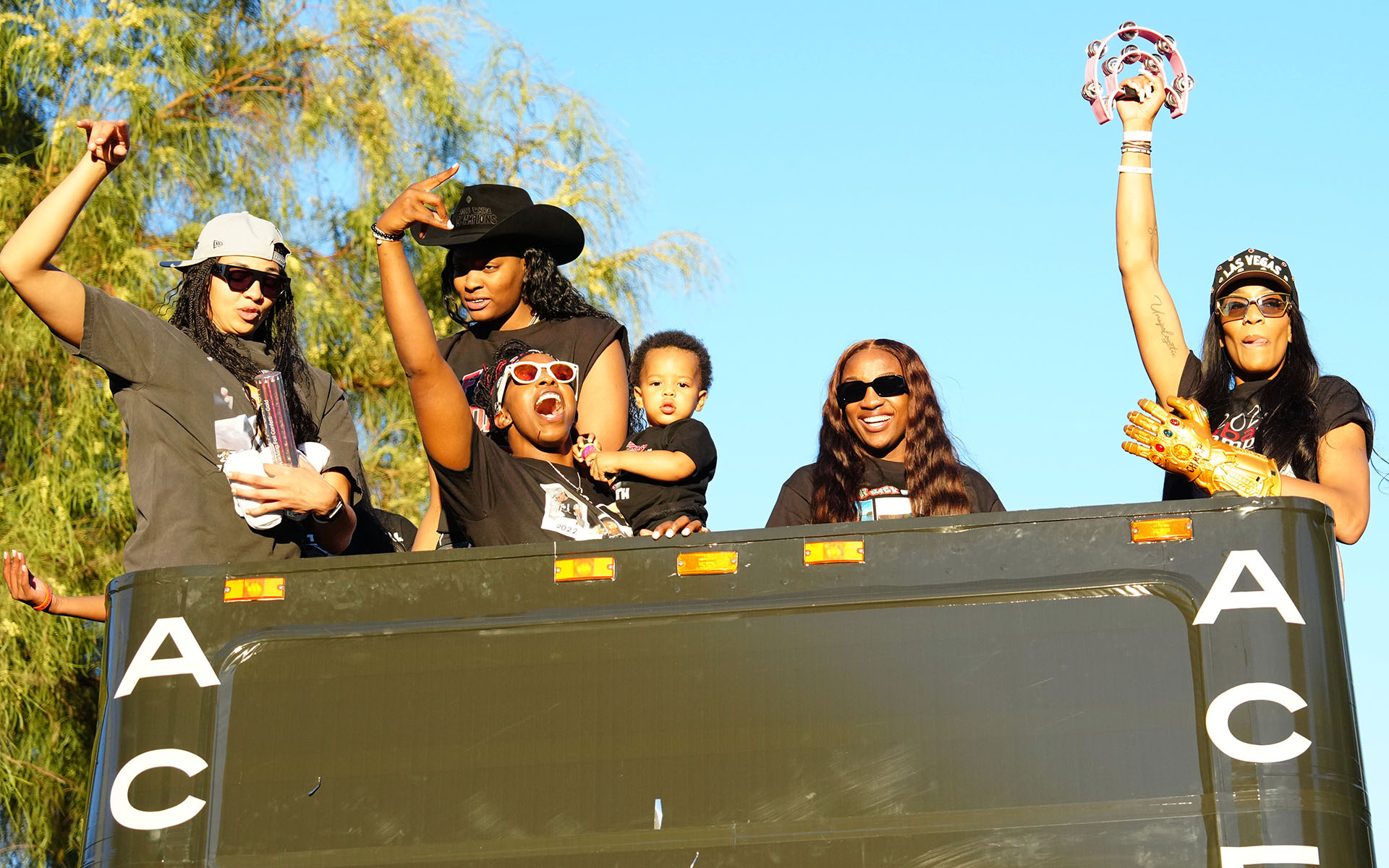 Las Vegas Aces 2025 WNBA Championship Victory Celebration & Rally