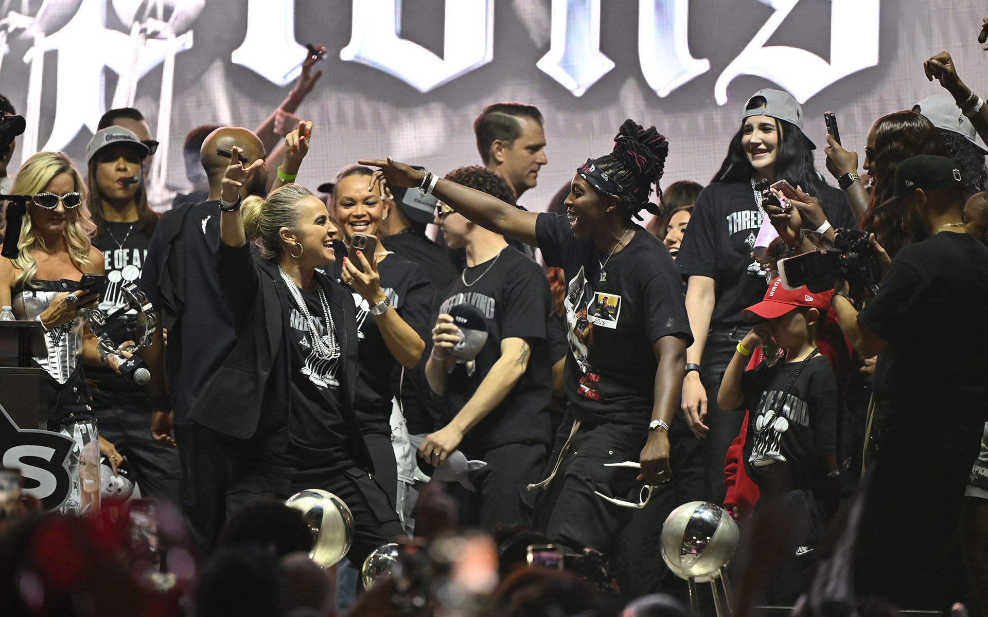 Las Vegas Aces 2025 WNBA Championship Victory Celebration & Rally