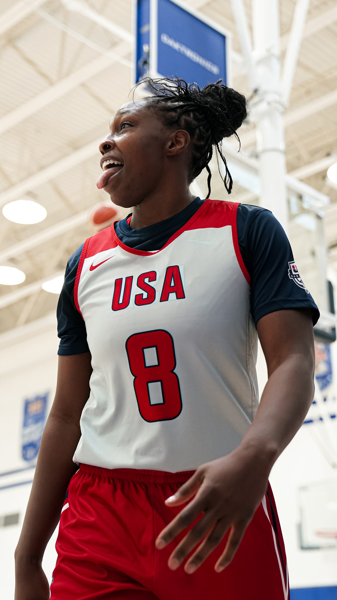 Chelsea Gray and Jackie Young at the December 2025 USA Women's National Team Training Camp (Photo Credit: USA Basketball)