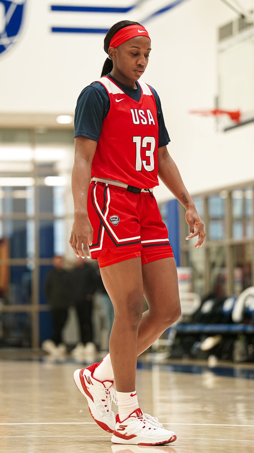 Chelsea Gray and Jackie Young at the December 2025 USA Women's National Team Training Camp (Photo Credit: USA Basketball)